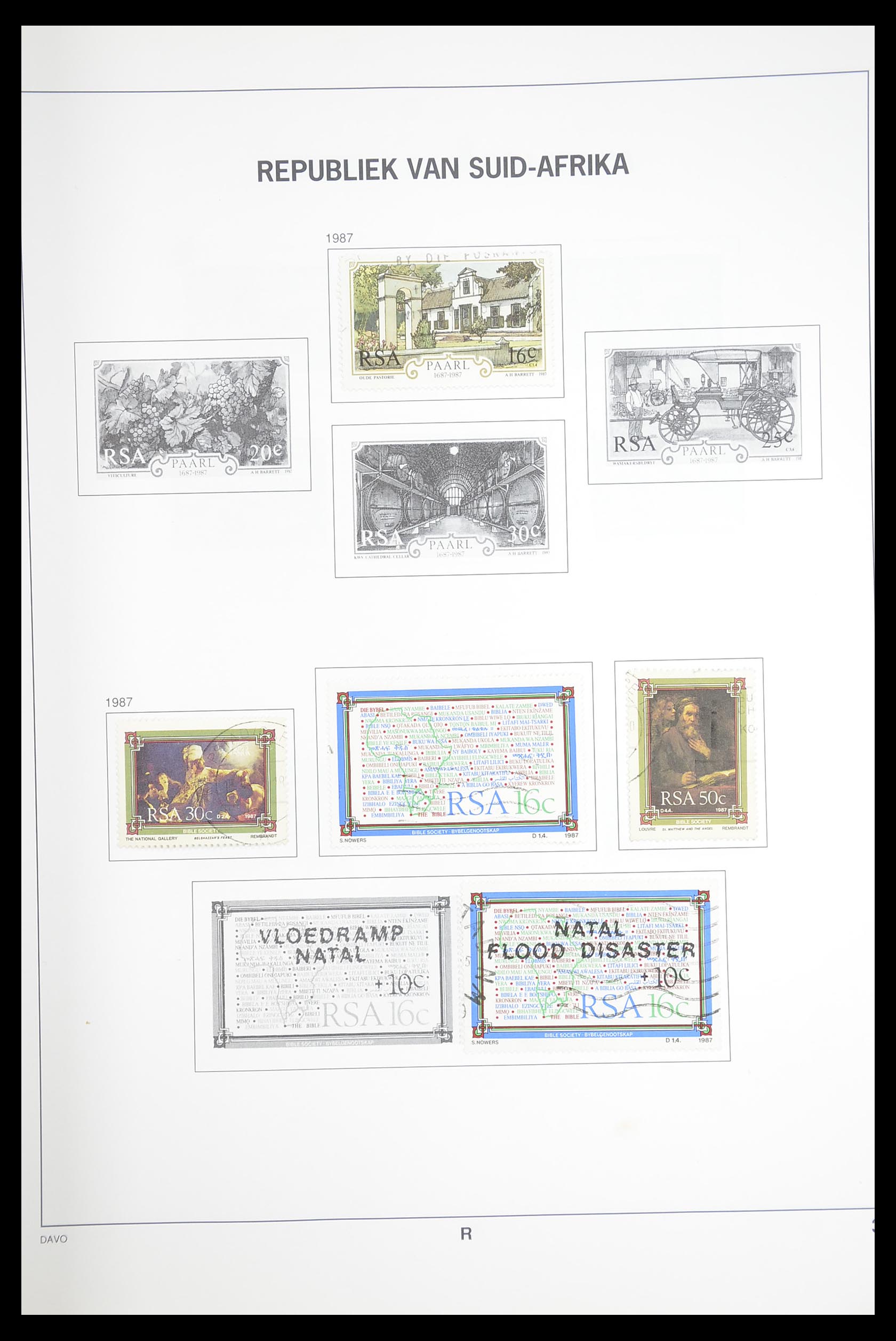33393 053 - Postzegelverzameling 33393 Zuid Afrika en gebieden 1910-1998.