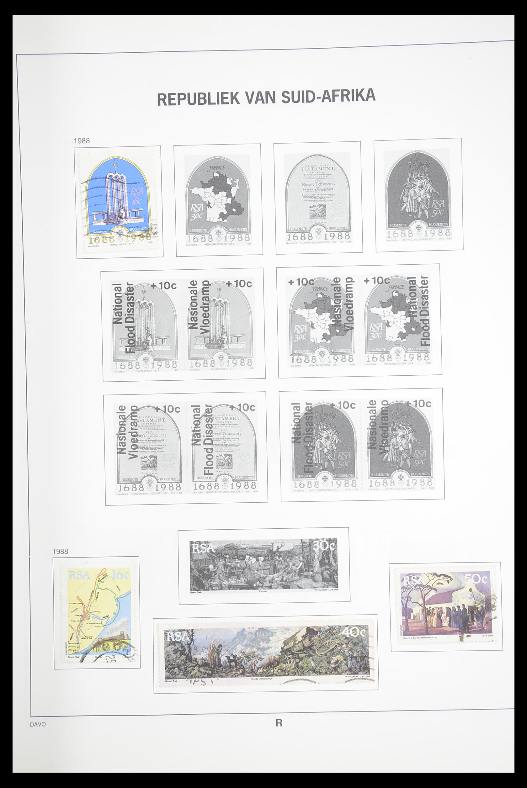 33393 055 - Postzegelverzameling 33393 Zuid Afrika en gebieden 1910-1998.