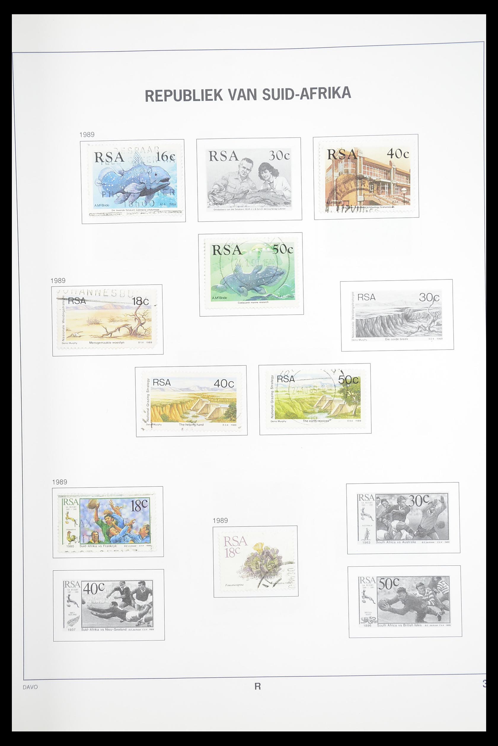 33393 057 - Postzegelverzameling 33393 Zuid Afrika en gebieden 1910-1998.