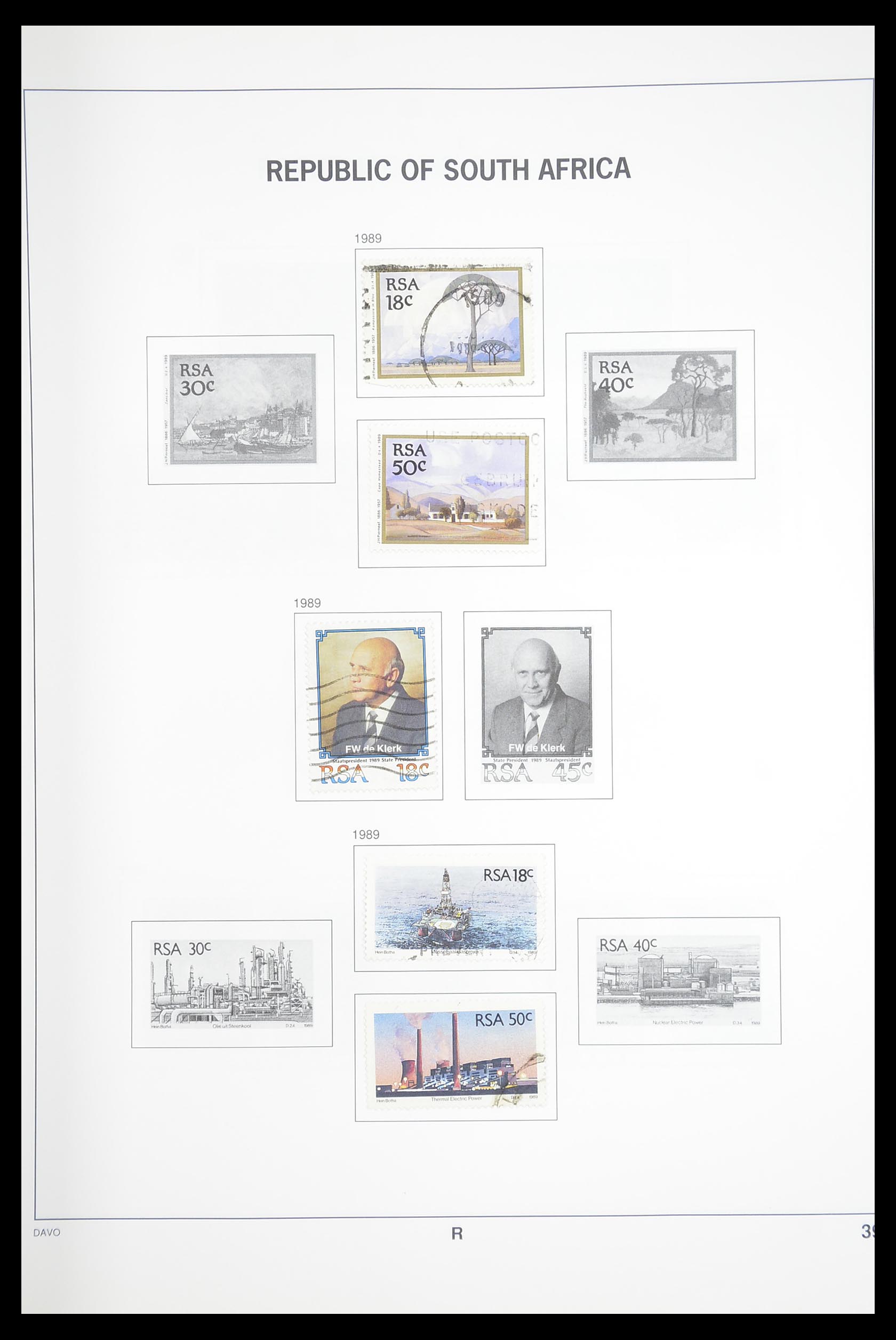 33393 058 - Postzegelverzameling 33393 Zuid Afrika en gebieden 1910-1998.