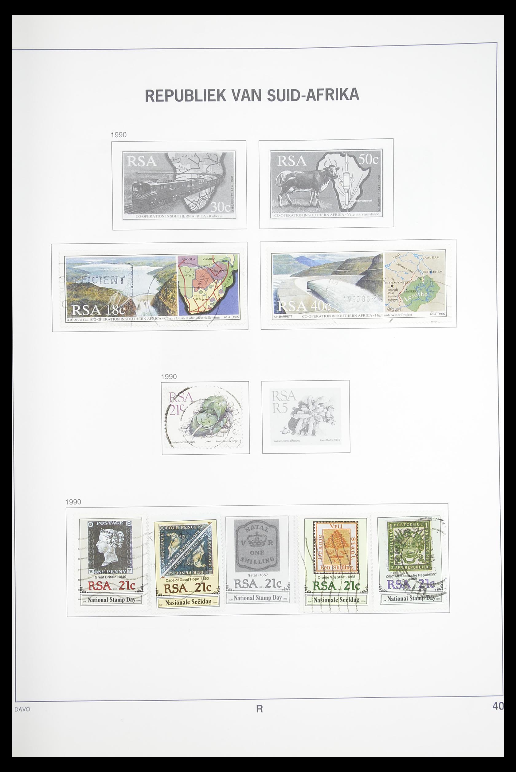 33393 059 - Postzegelverzameling 33393 Zuid Afrika en gebieden 1910-1998.