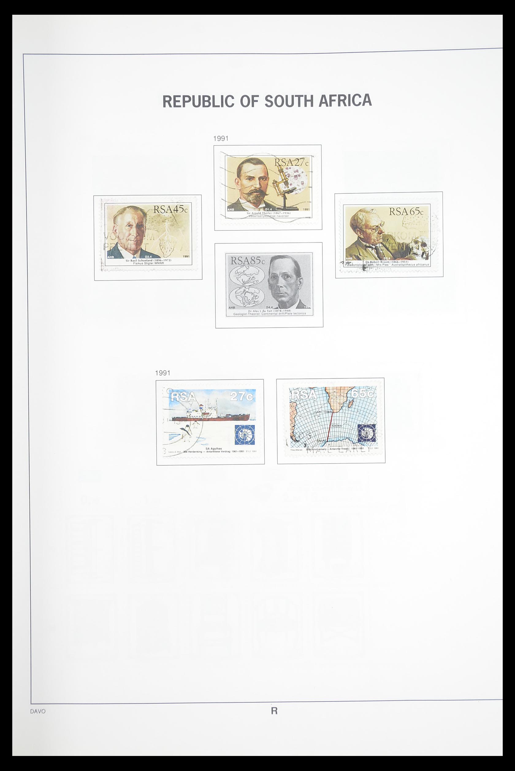 33393 062 - Postzegelverzameling 33393 Zuid Afrika en gebieden 1910-1998.