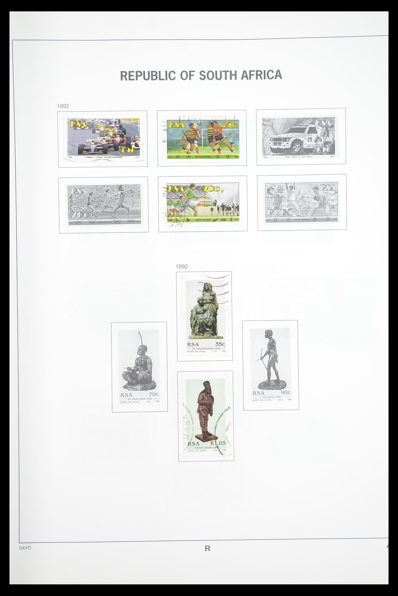 33393 064 - Postzegelverzameling 33393 Zuid Afrika en gebieden 1910-1998.