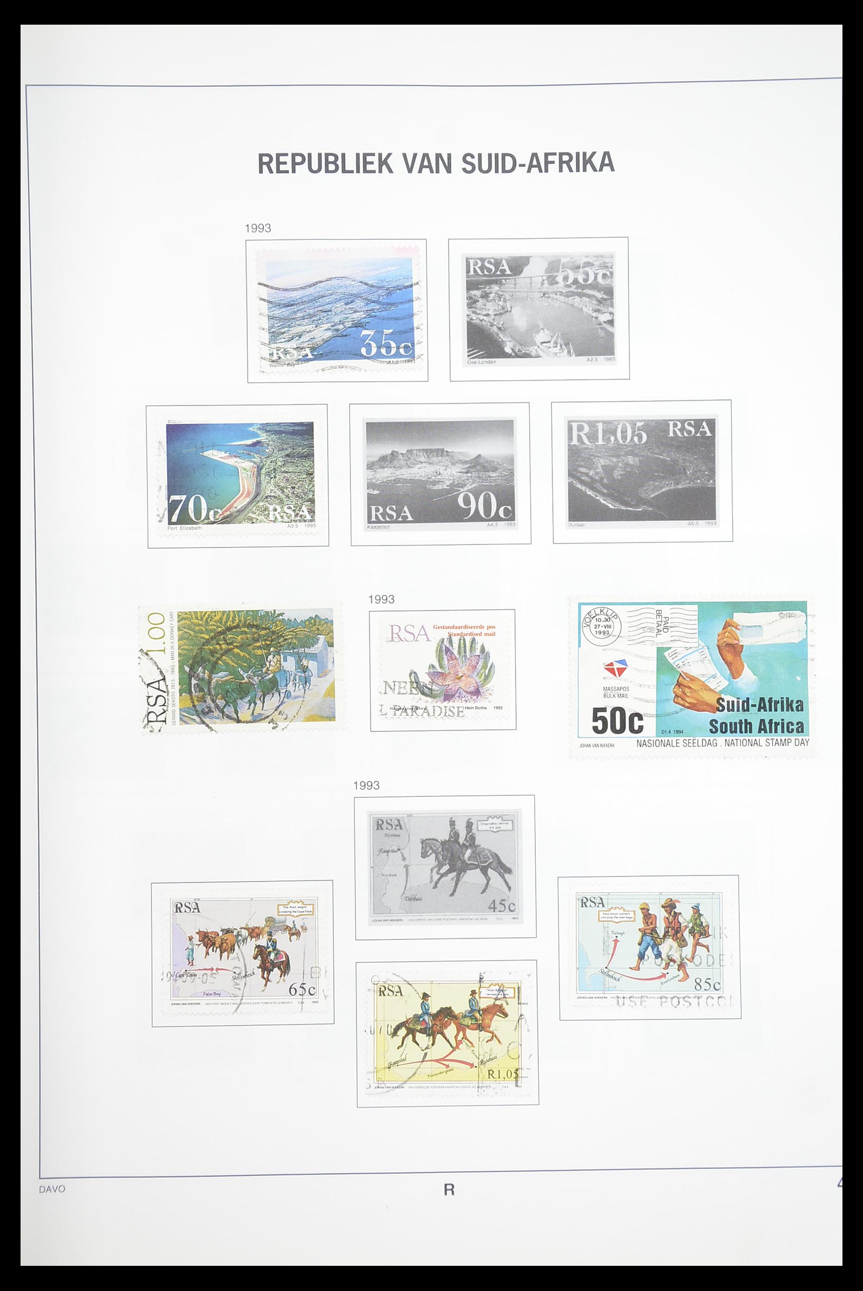 33393 065 - Stamp collection 33393 South Africa and territories 1910-1998.
