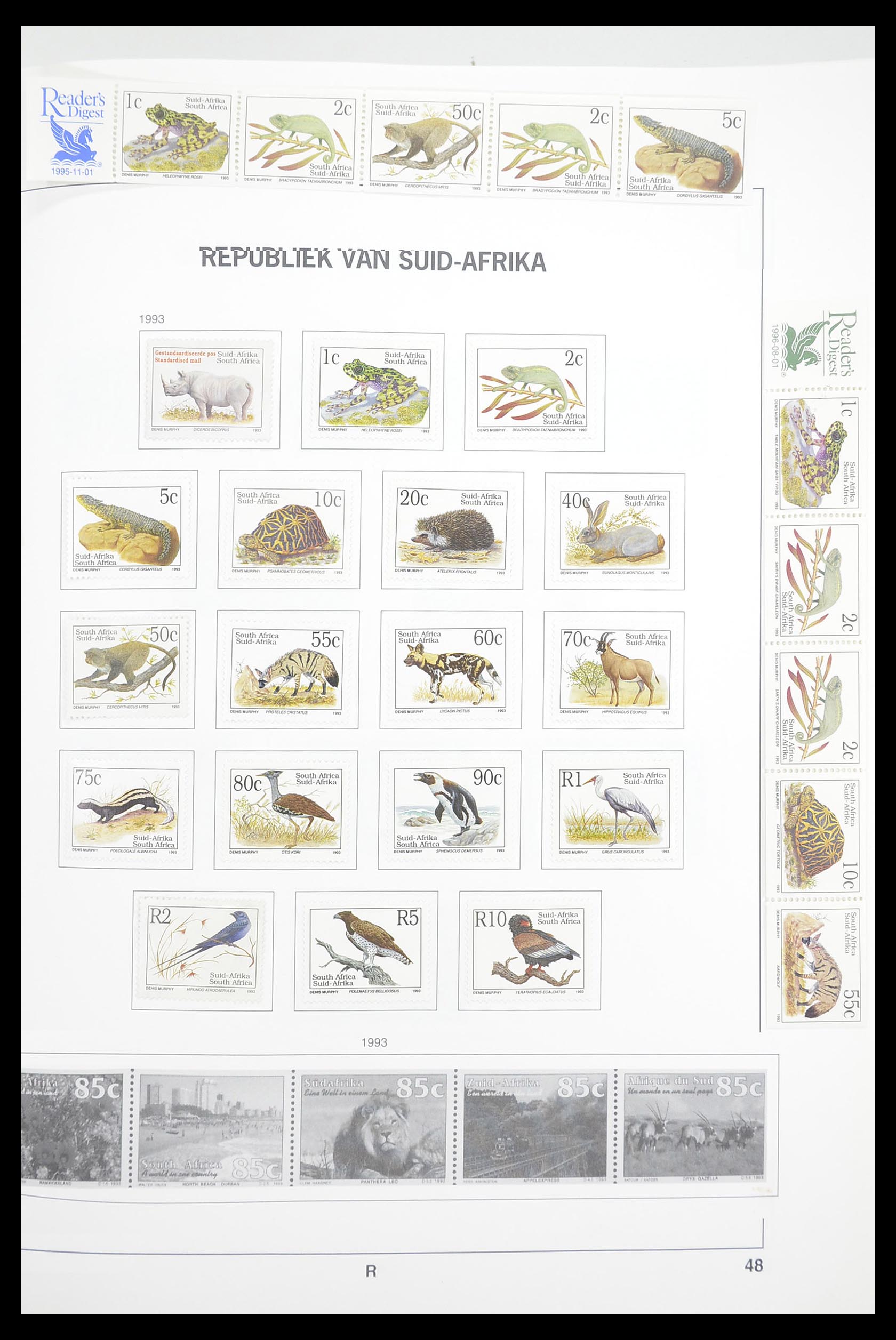 33393 068 - Postzegelverzameling 33393 Zuid Afrika en gebieden 1910-1998.