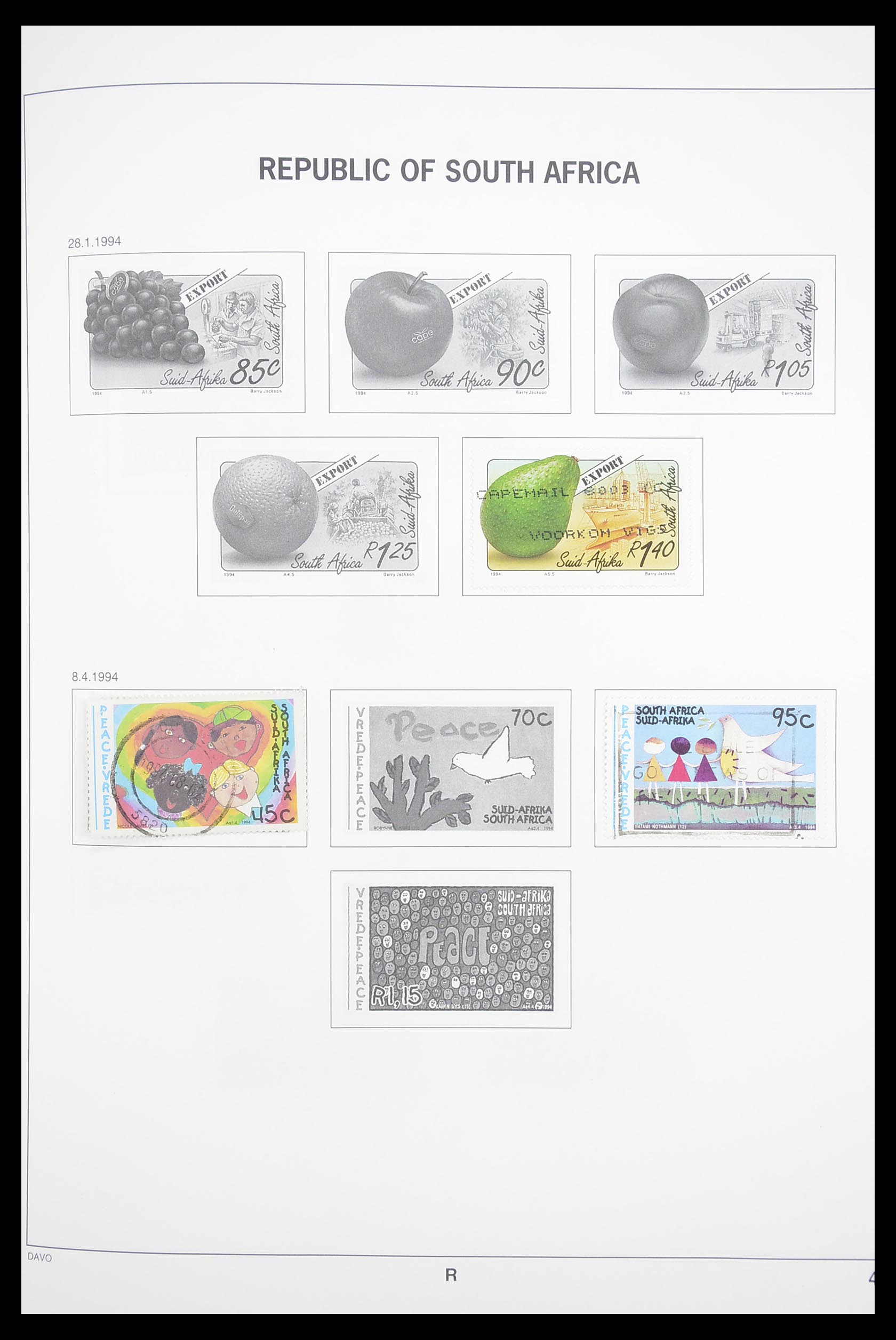 33393 069 - Postzegelverzameling 33393 Zuid Afrika en gebieden 1910-1998.