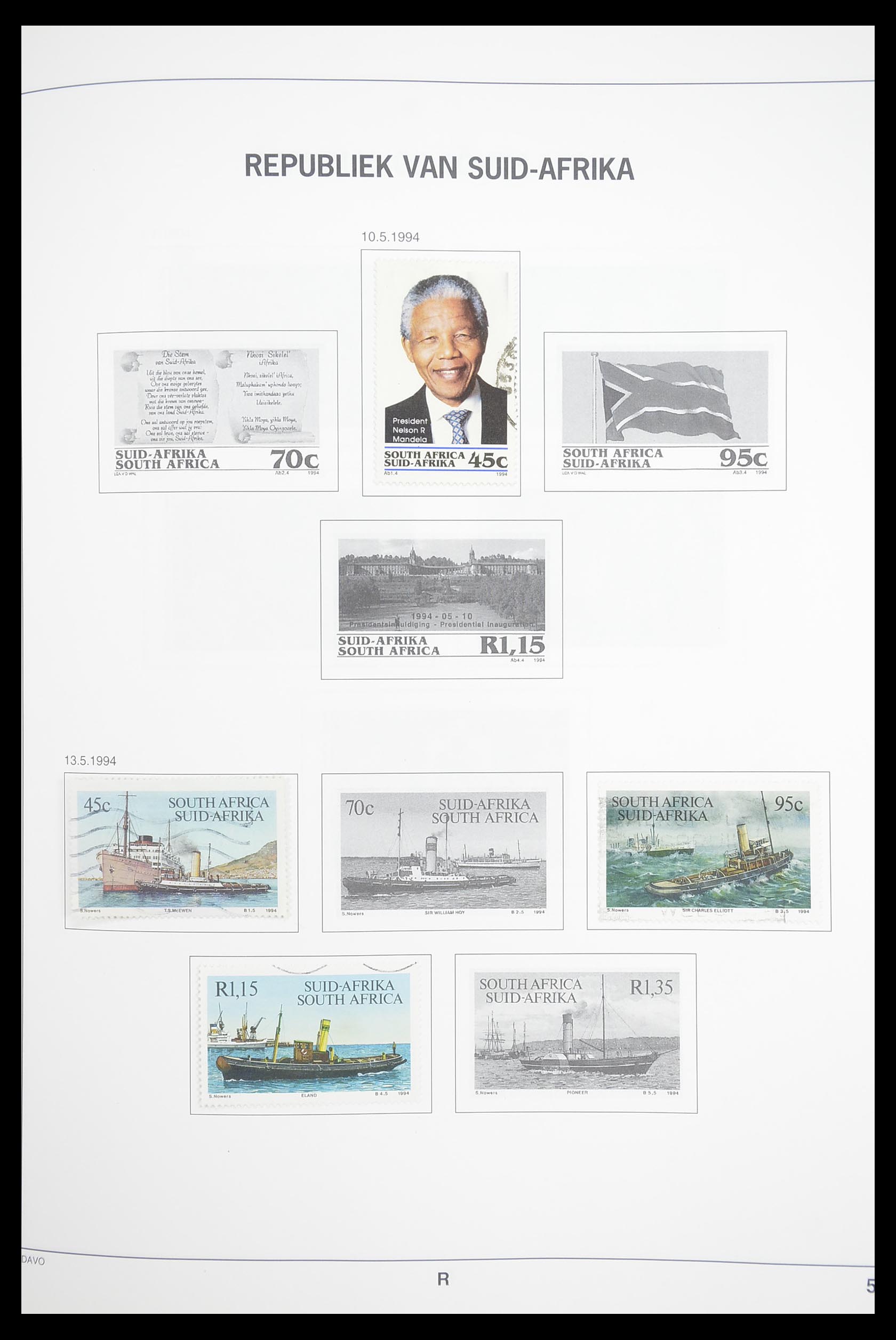33393 070 - Postzegelverzameling 33393 Zuid Afrika en gebieden 1910-1998.