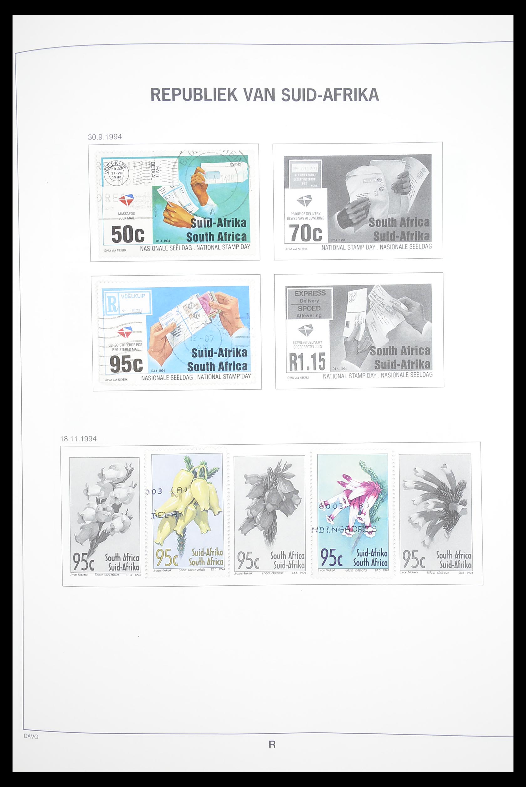 33393 071 - Postzegelverzameling 33393 Zuid Afrika en gebieden 1910-1998.