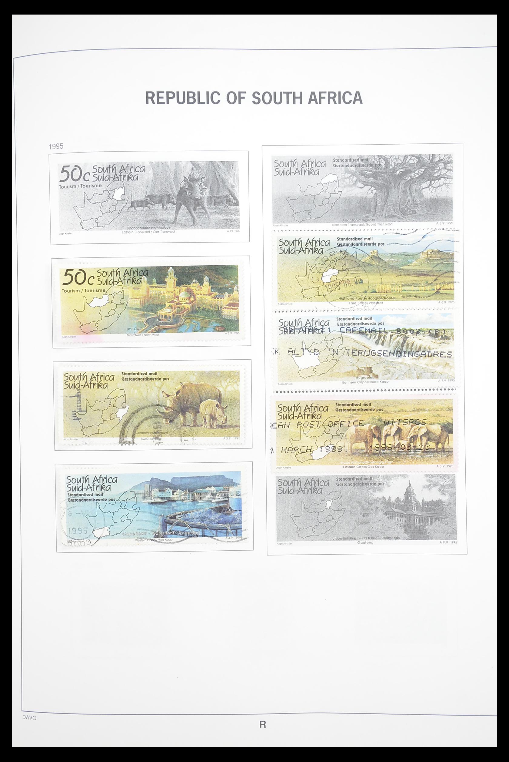 33393 072 - Postzegelverzameling 33393 Zuid Afrika en gebieden 1910-1998.