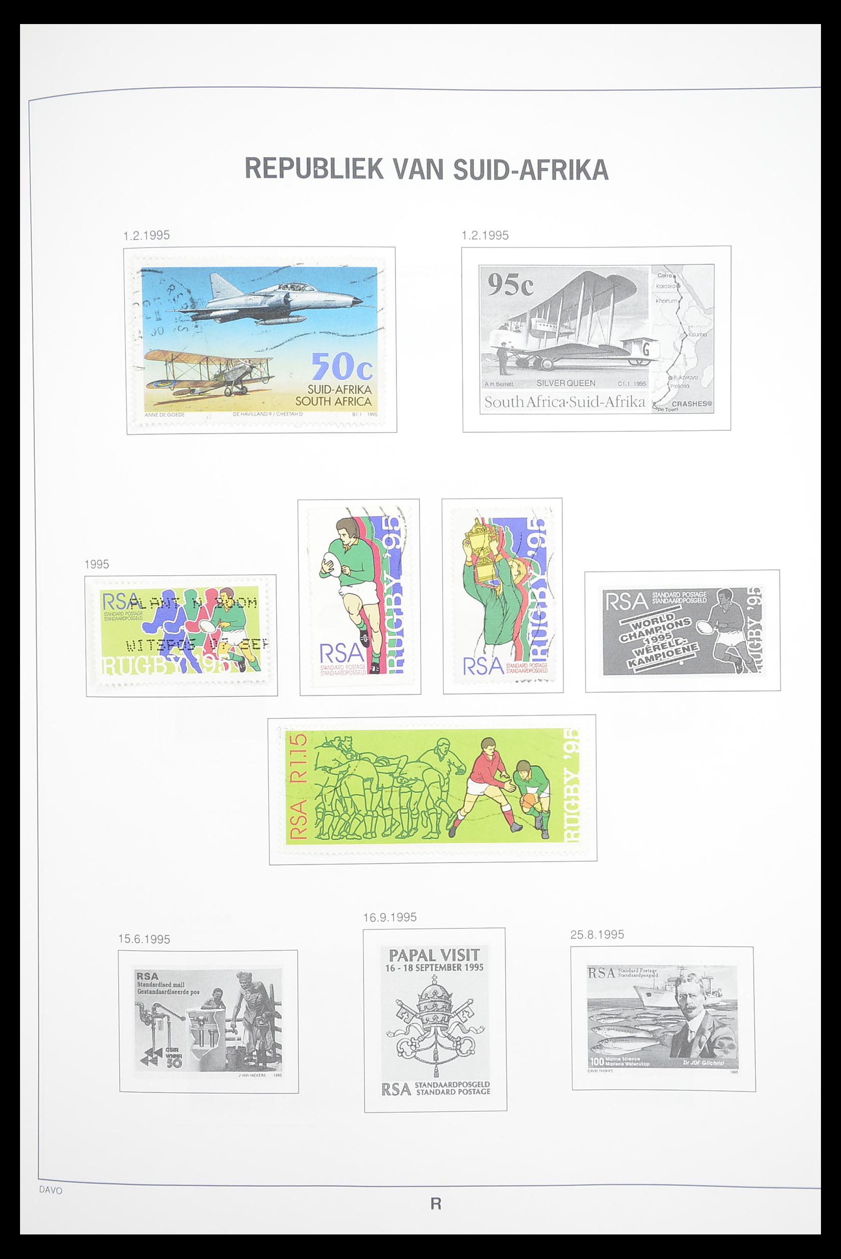 33393 073 - Postzegelverzameling 33393 Zuid Afrika en gebieden 1910-1998.