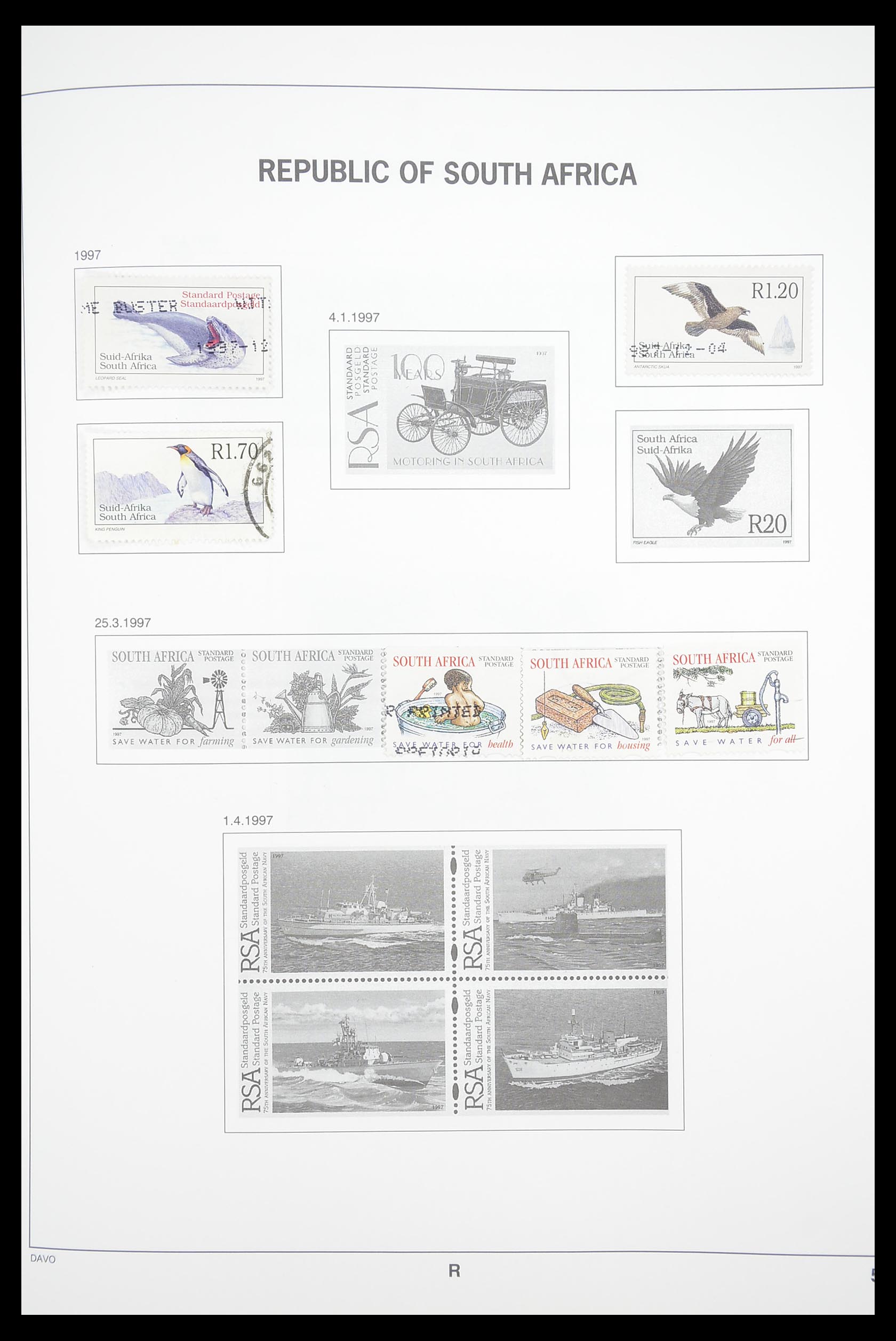 33393 078 - Postzegelverzameling 33393 Zuid Afrika en gebieden 1910-1998.