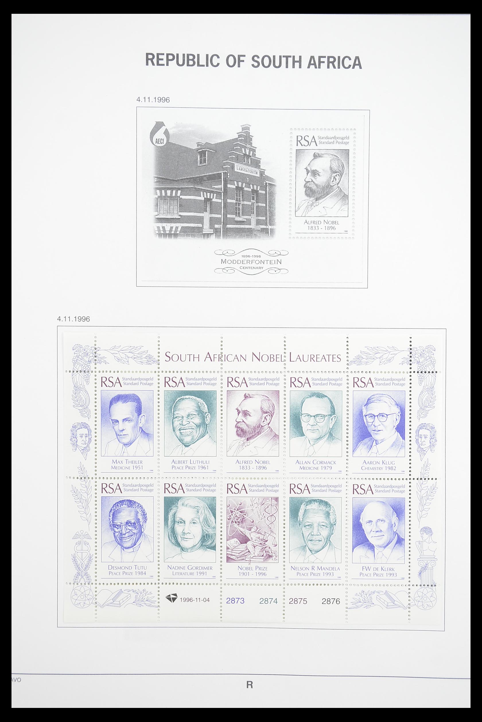 33393 085 - Postzegelverzameling 33393 Zuid Afrika en gebieden 1910-1998.