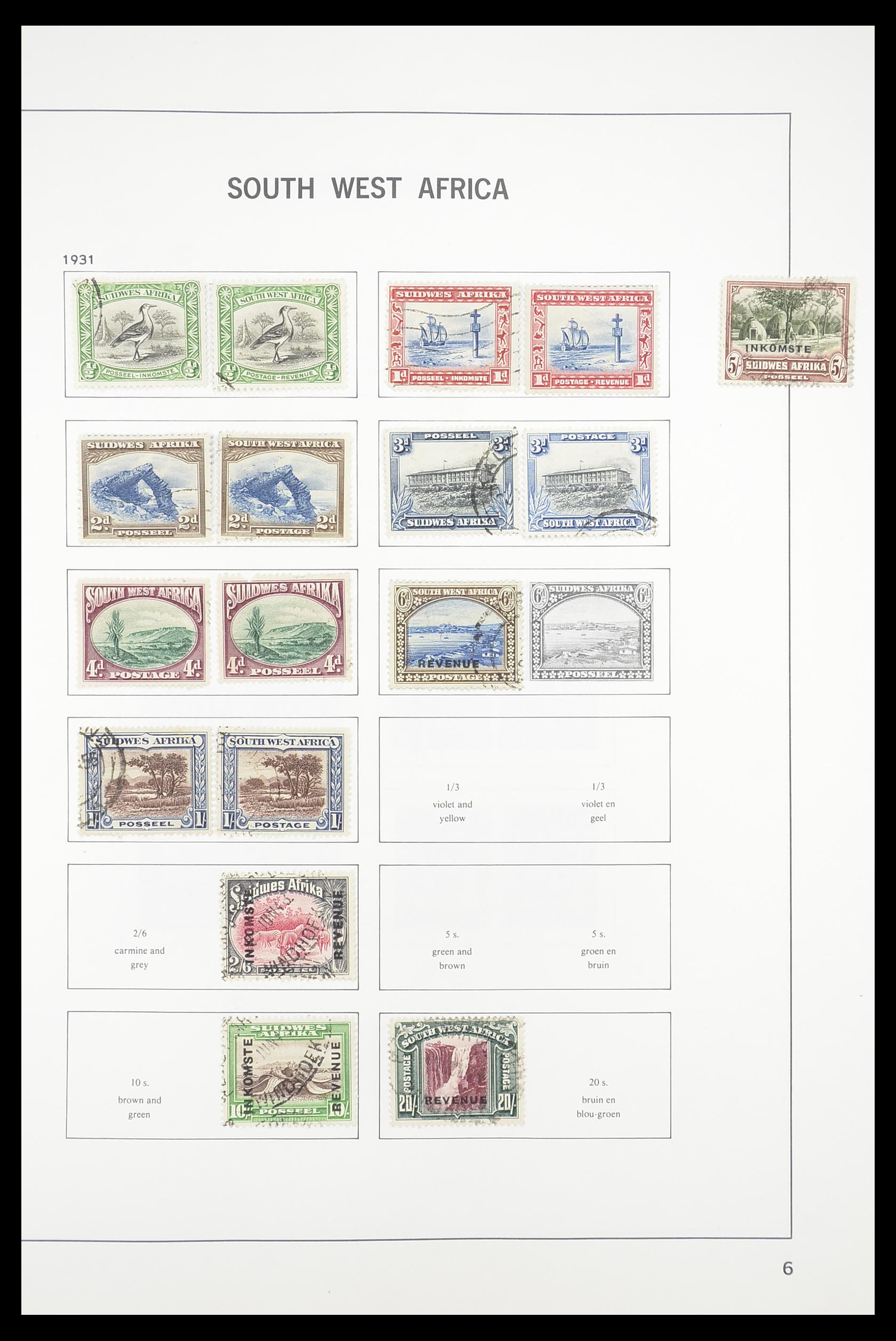 33393 090 - Postzegelverzameling 33393 Zuid Afrika en gebieden 1910-1998.