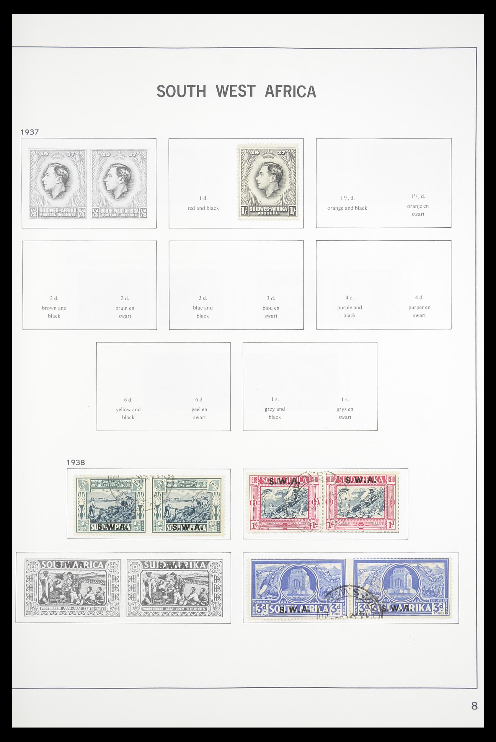 33393 092 - Postzegelverzameling 33393 Zuid Afrika en gebieden 1910-1998.