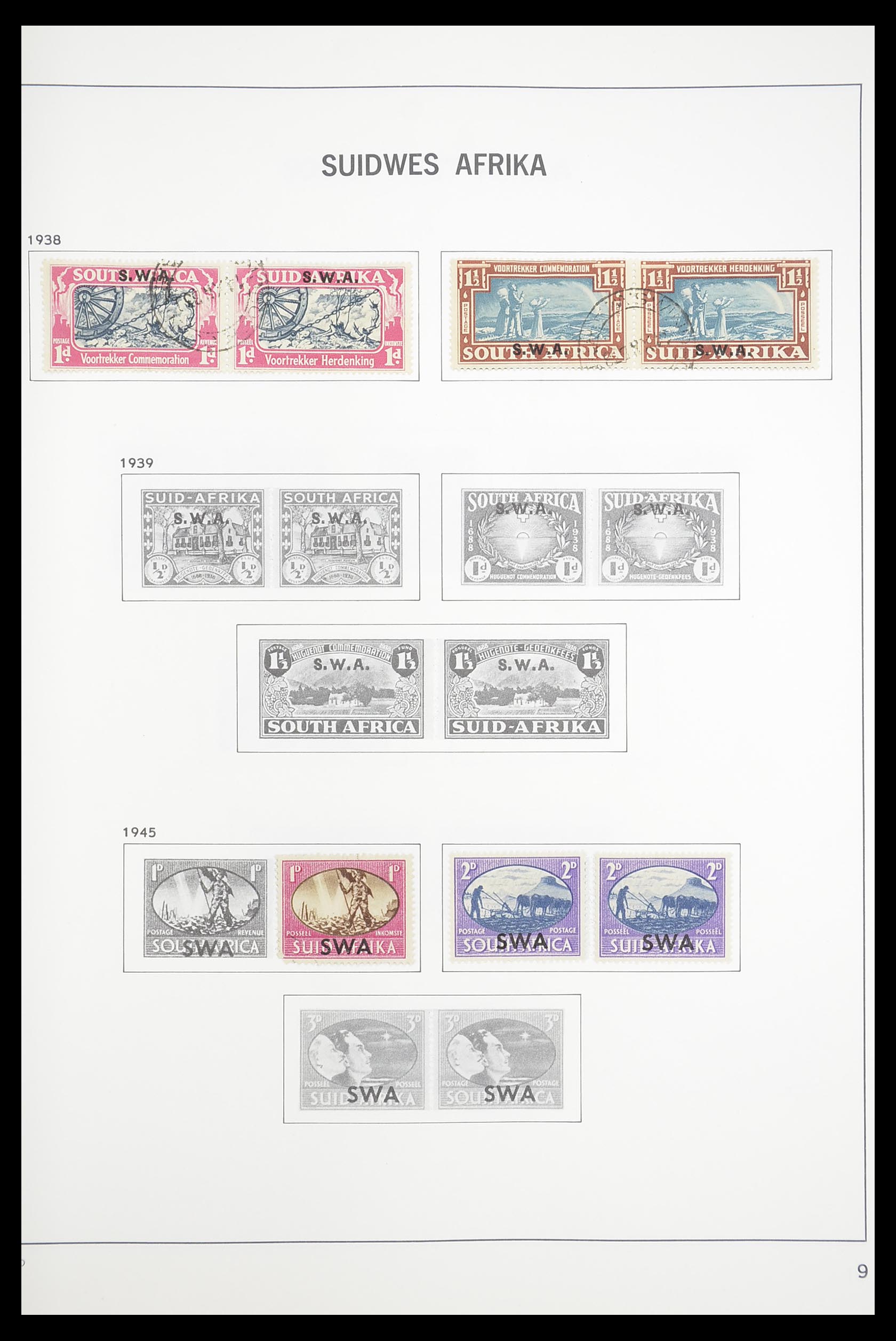 33393 093 - Postzegelverzameling 33393 Zuid Afrika en gebieden 1910-1998.