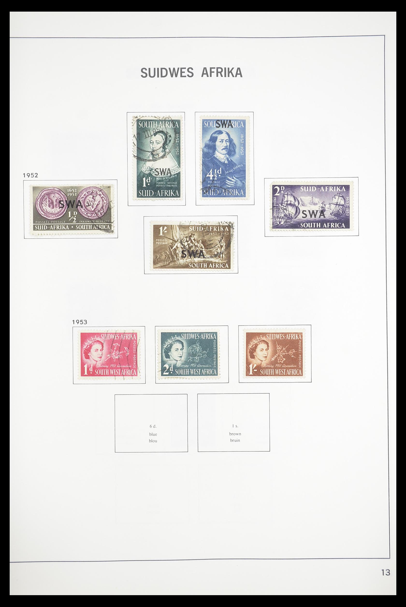 33393 097 - Postzegelverzameling 33393 Zuid Afrika en gebieden 1910-1998.