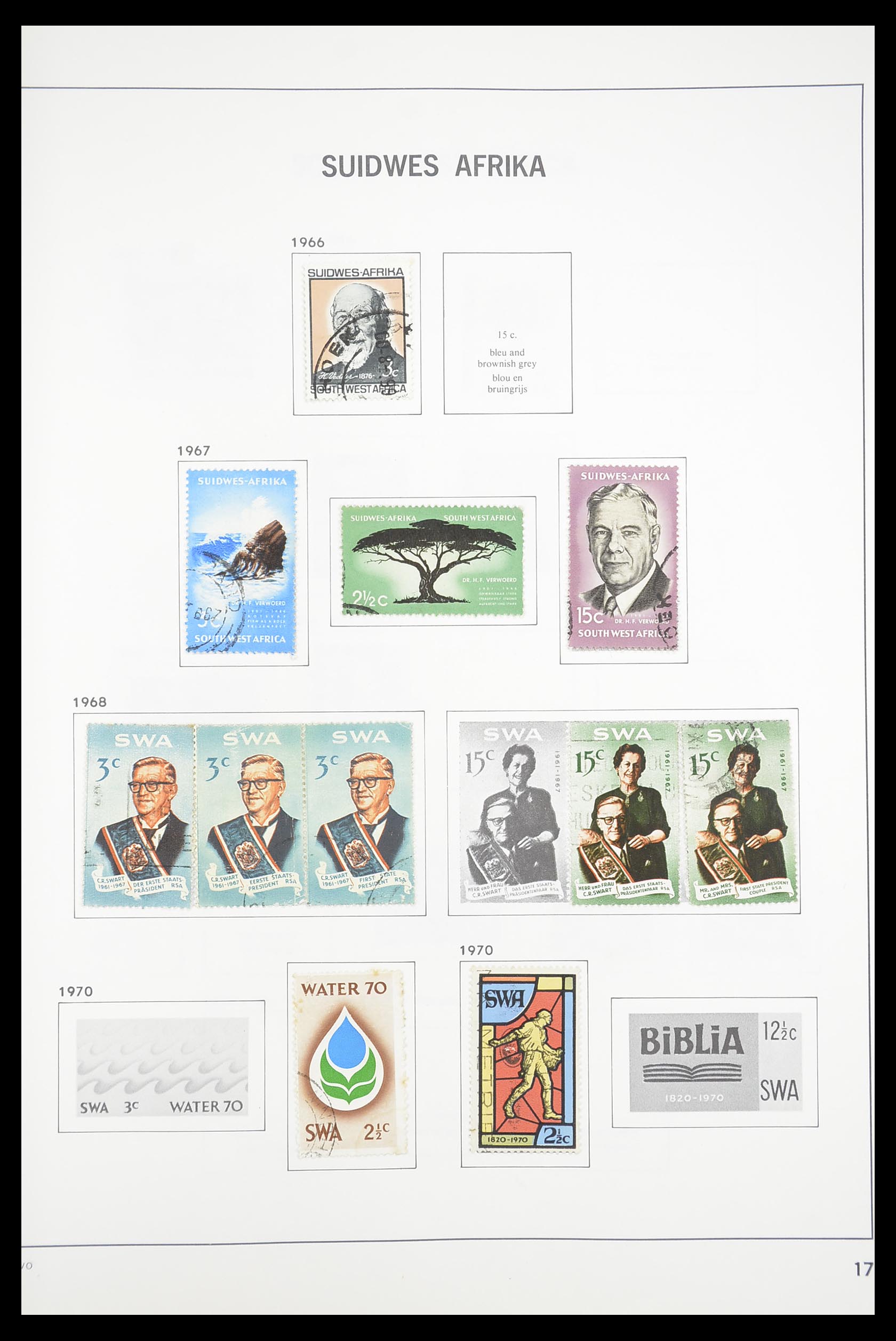 33393 101 - Postzegelverzameling 33393 Zuid Afrika en gebieden 1910-1998.