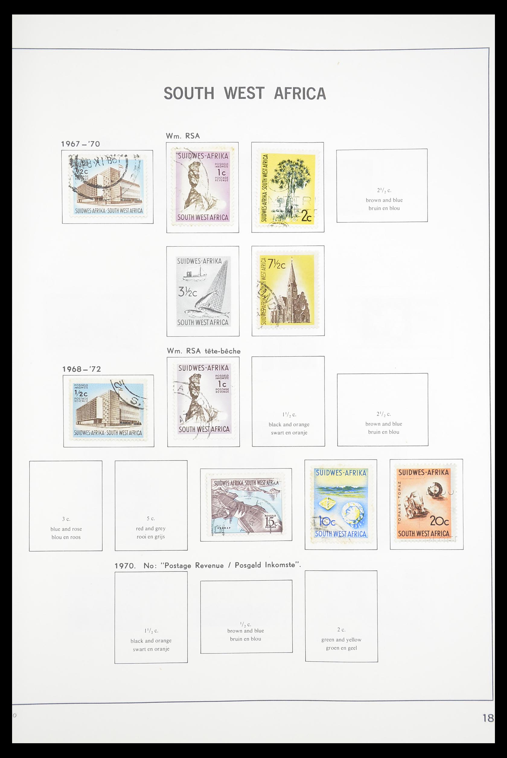 33393 102 - Postzegelverzameling 33393 Zuid Afrika en gebieden 1910-1998.
