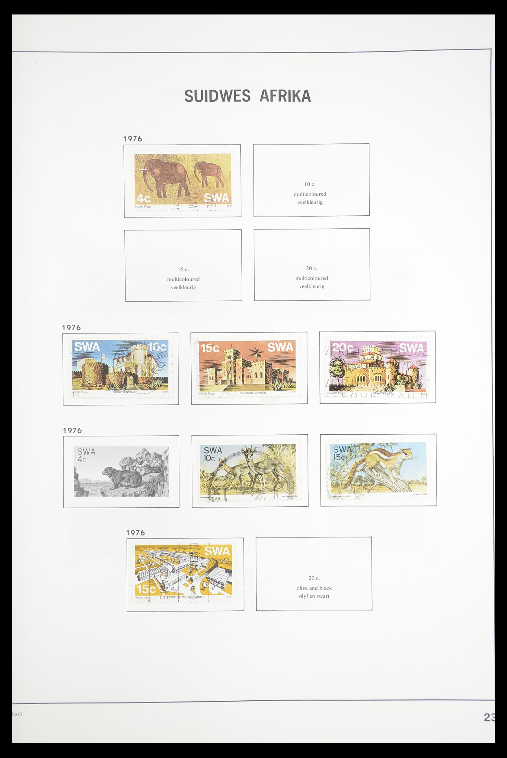 33393 107 - Postzegelverzameling 33393 Zuid Afrika en gebieden 1910-1998.