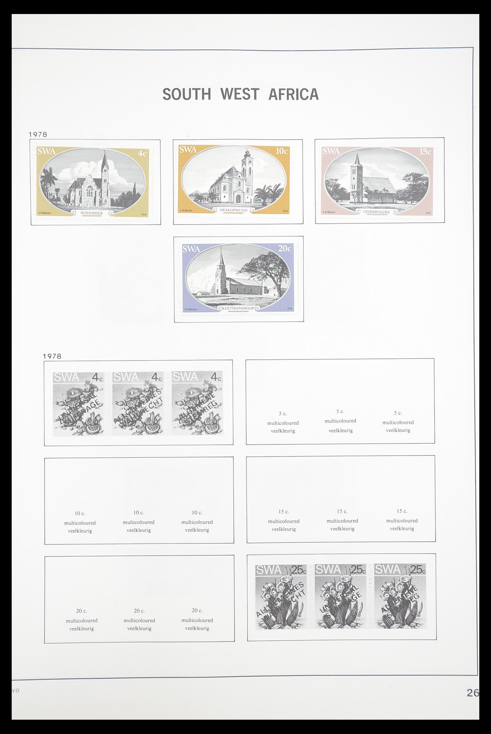 33393 110 - Postzegelverzameling 33393 Zuid Afrika en gebieden 1910-1998.