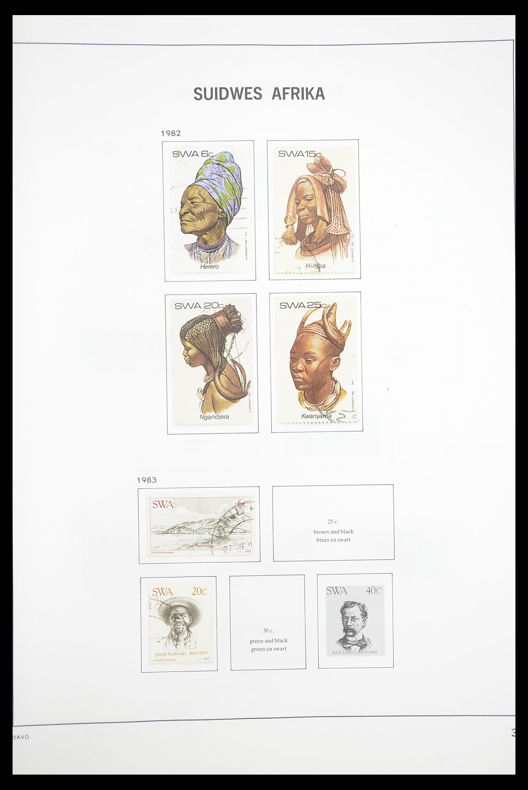 33393 117 - Postzegelverzameling 33393 Zuid Afrika en gebieden 1910-1998.