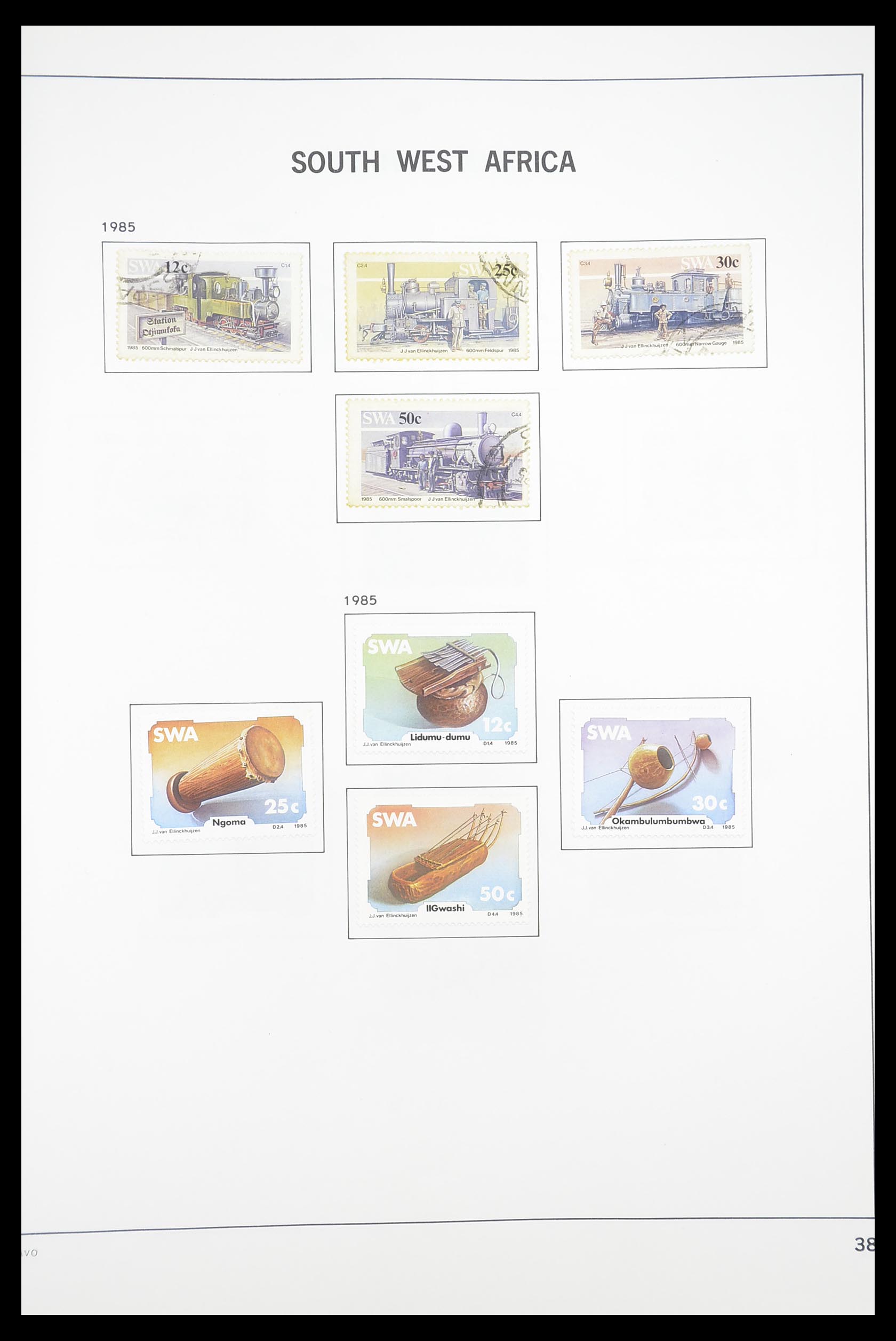 33393 122 - Postzegelverzameling 33393 Zuid Afrika en gebieden 1910-1998.