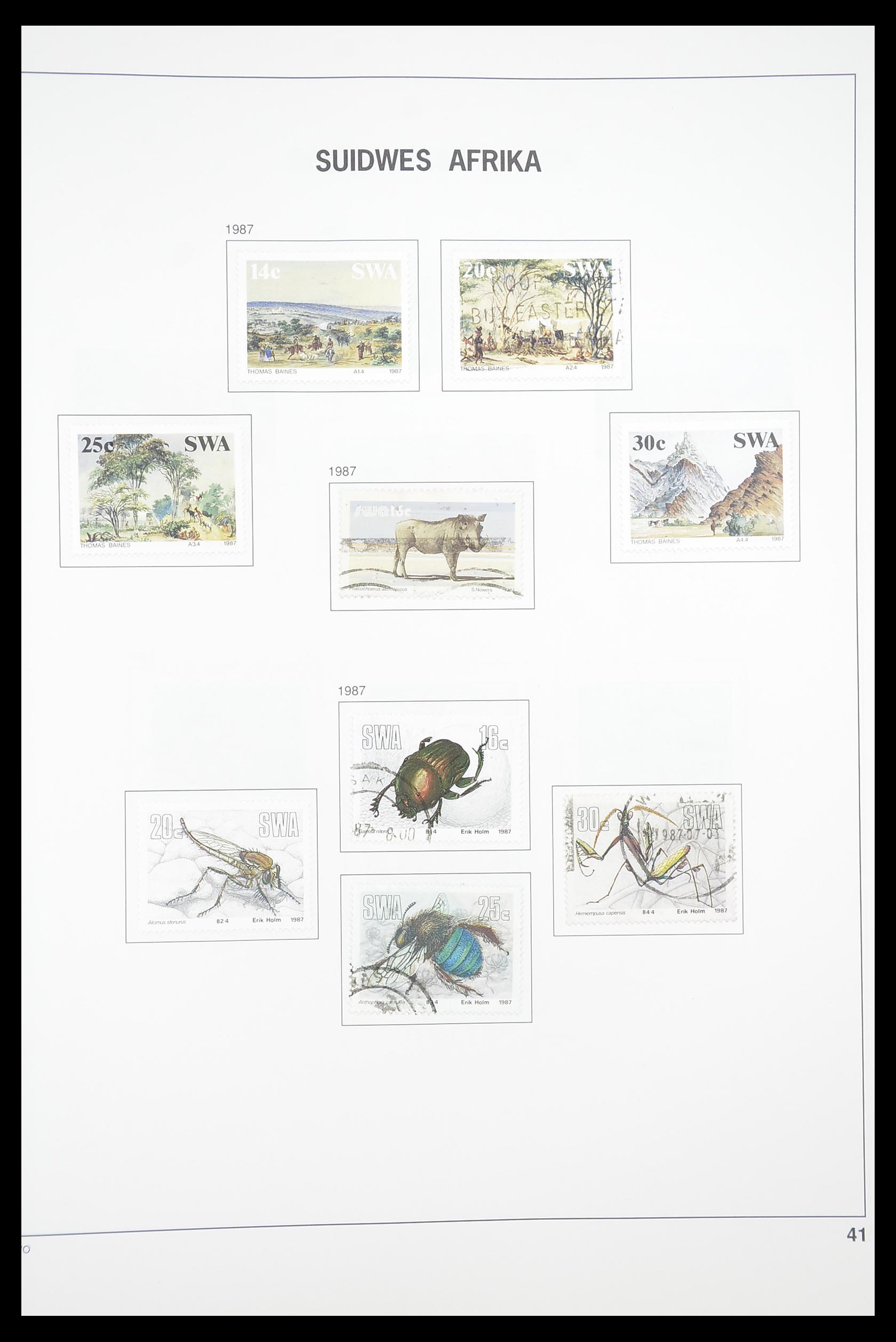 33393 125 - Postzegelverzameling 33393 Zuid Afrika en gebieden 1910-1998.