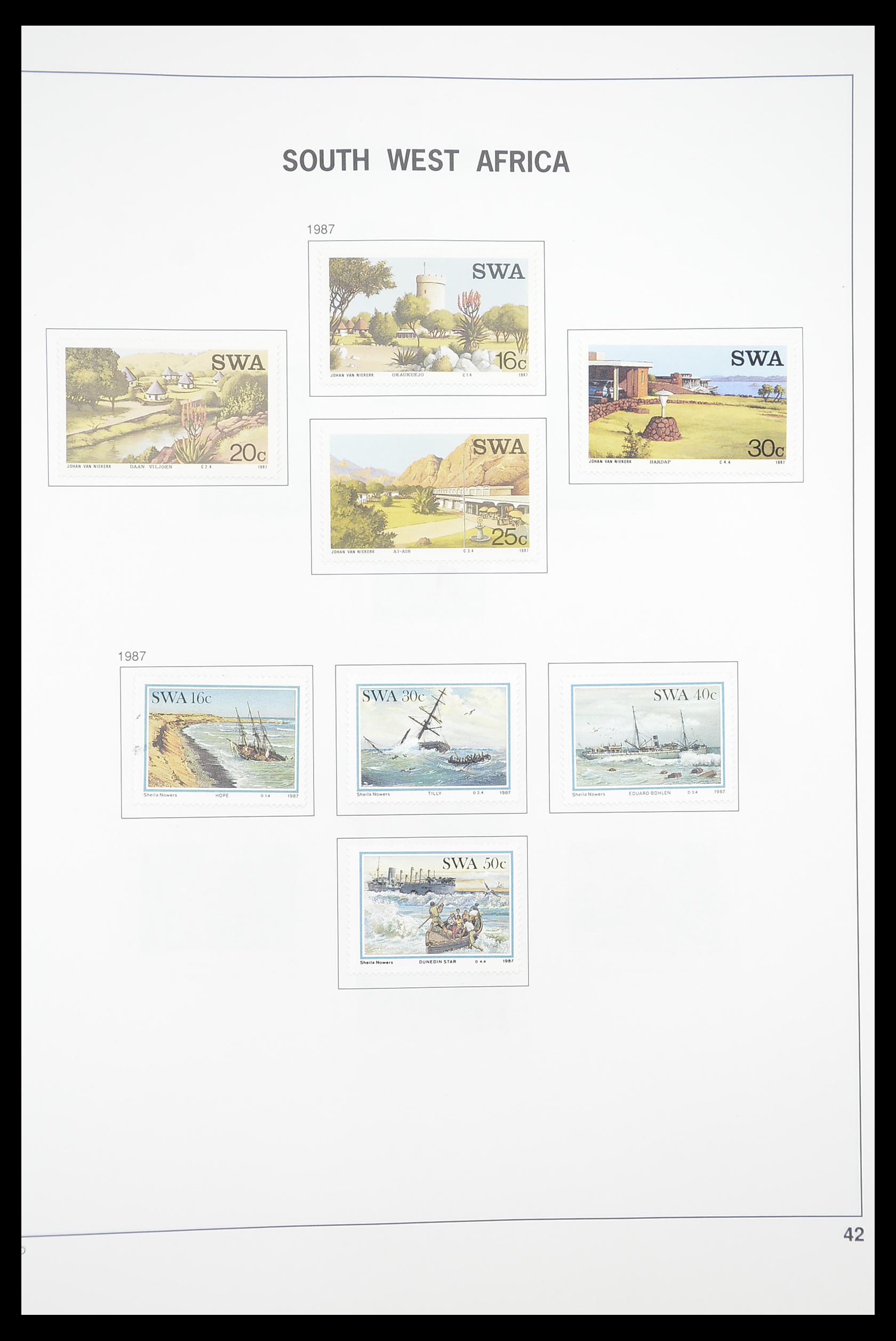 33393 126 - Postzegelverzameling 33393 Zuid Afrika en gebieden 1910-1998.