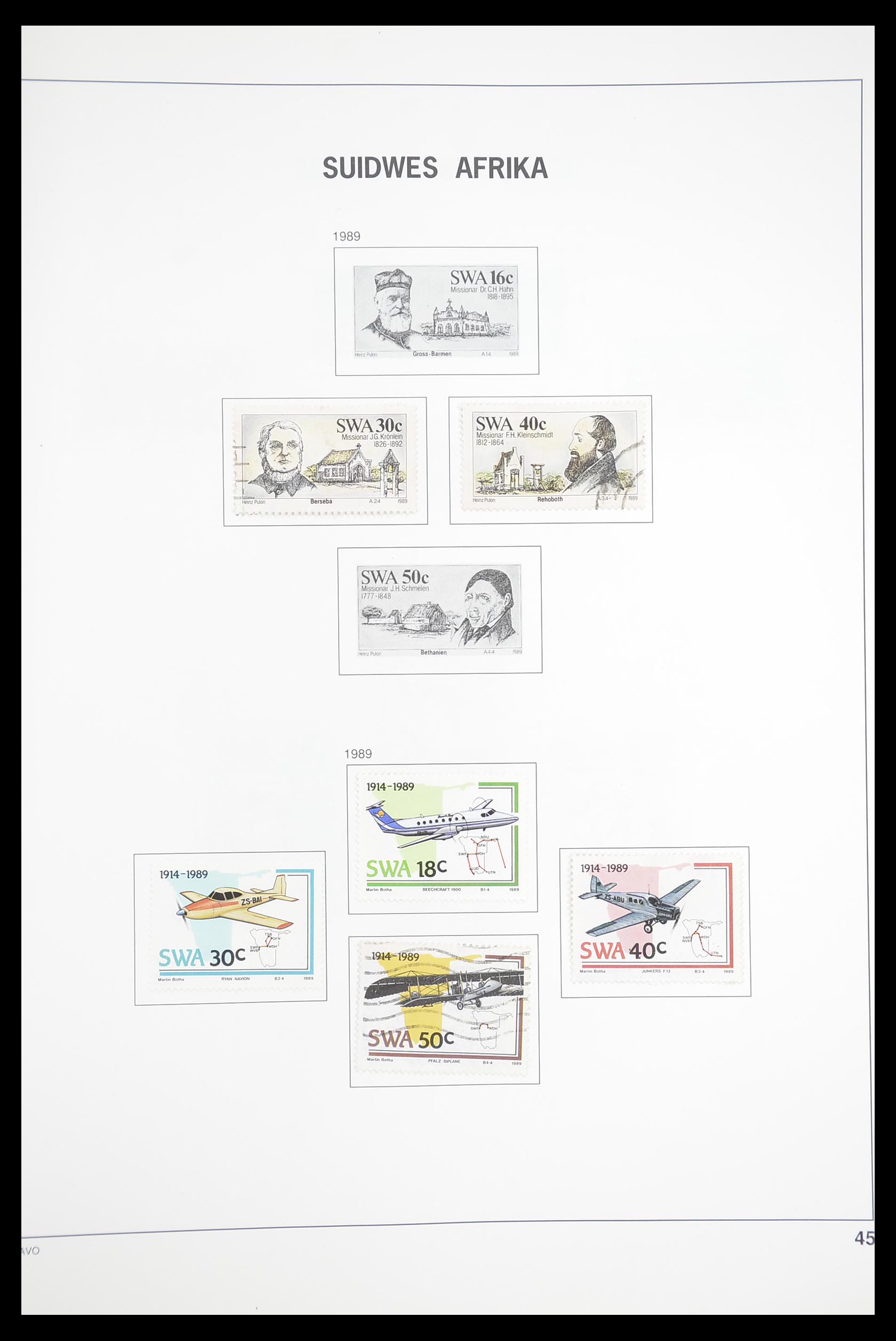 33393 129 - Postzegelverzameling 33393 Zuid Afrika en gebieden 1910-1998.