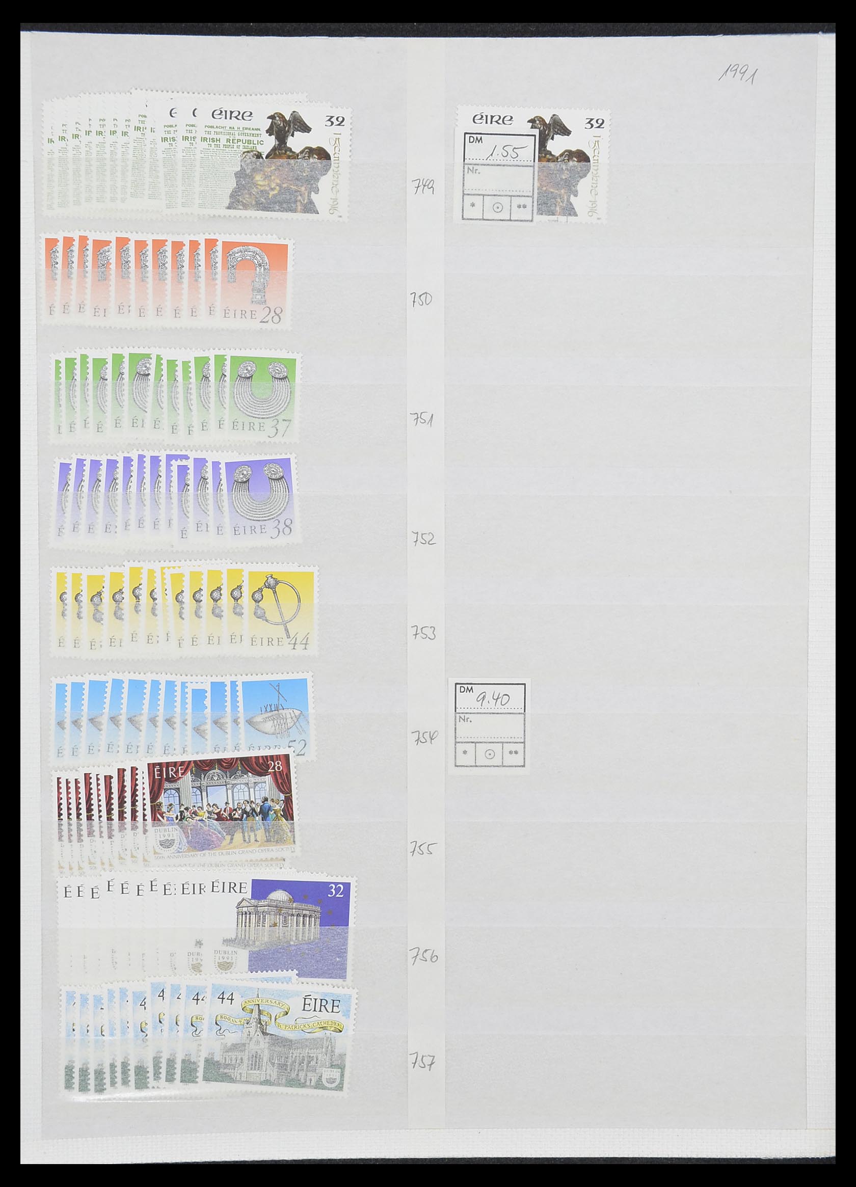 33396 075 - Postzegelverzameling 33396 Ierland 1922-2004.
