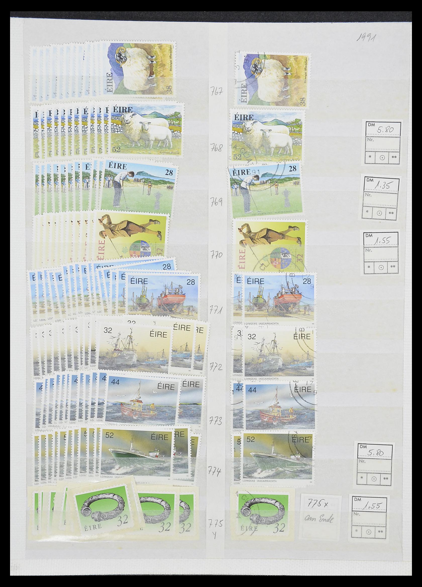 33396 077 - Postzegelverzameling 33396 Ierland 1922-2004.