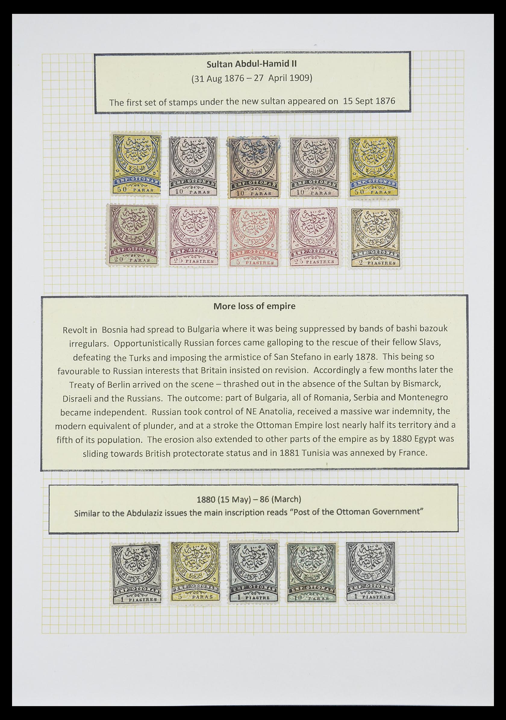 33398 005 - Stamp collection 33398 Turkey and territories 1863-1958.