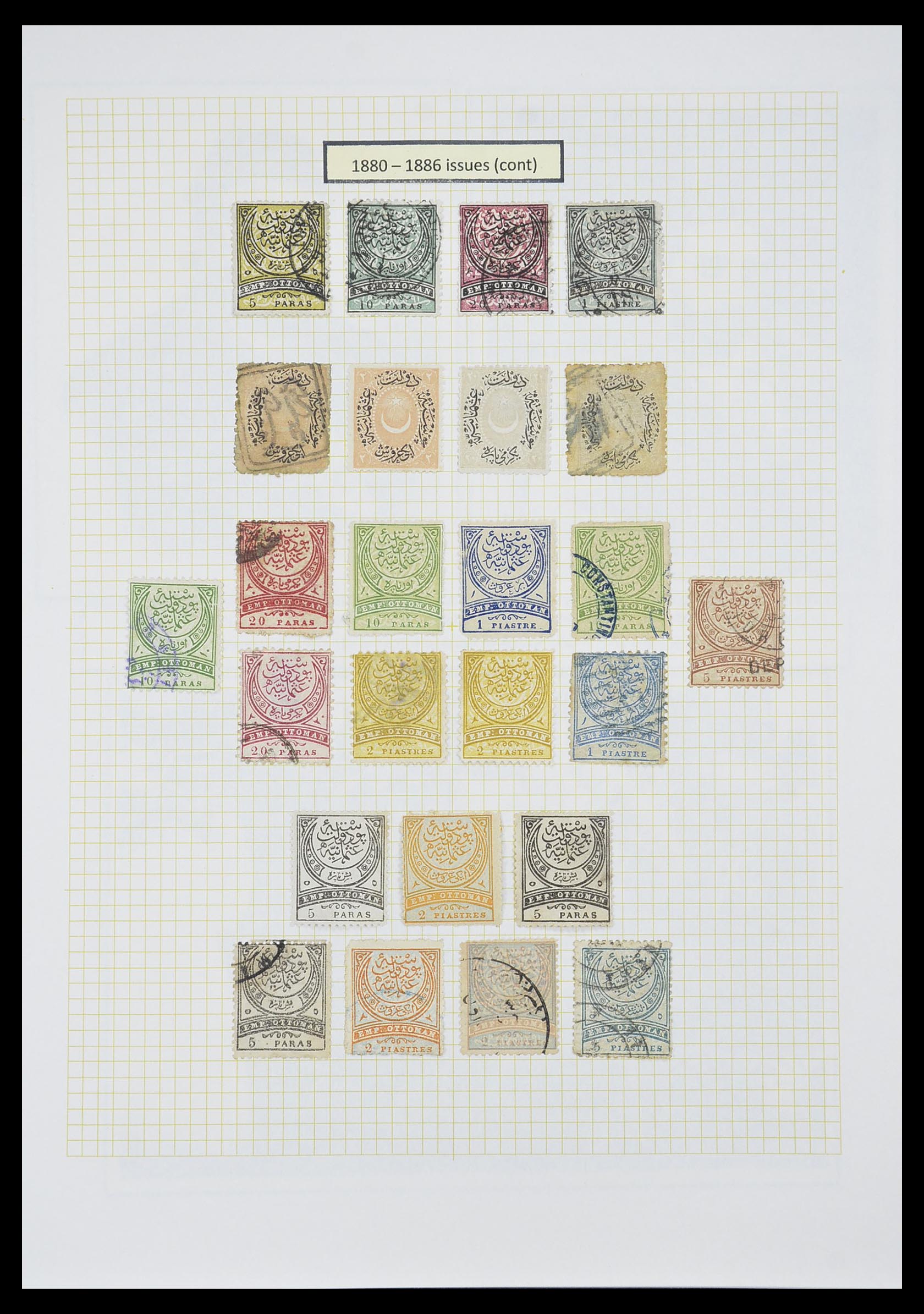33398 006 - Stamp collection 33398 Turkey and territories 1863-1958.