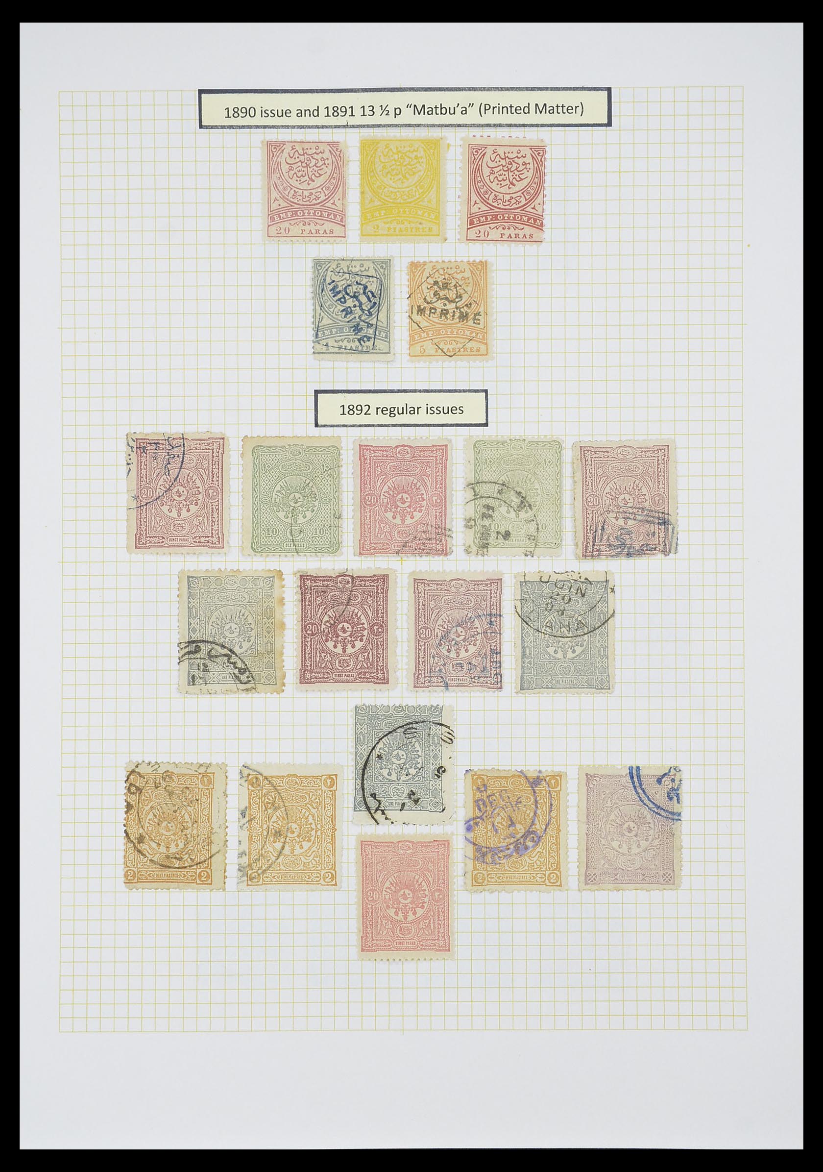 33398 009 - Postzegelverzameling 33398 Turkije en gebieden 1863-1958.