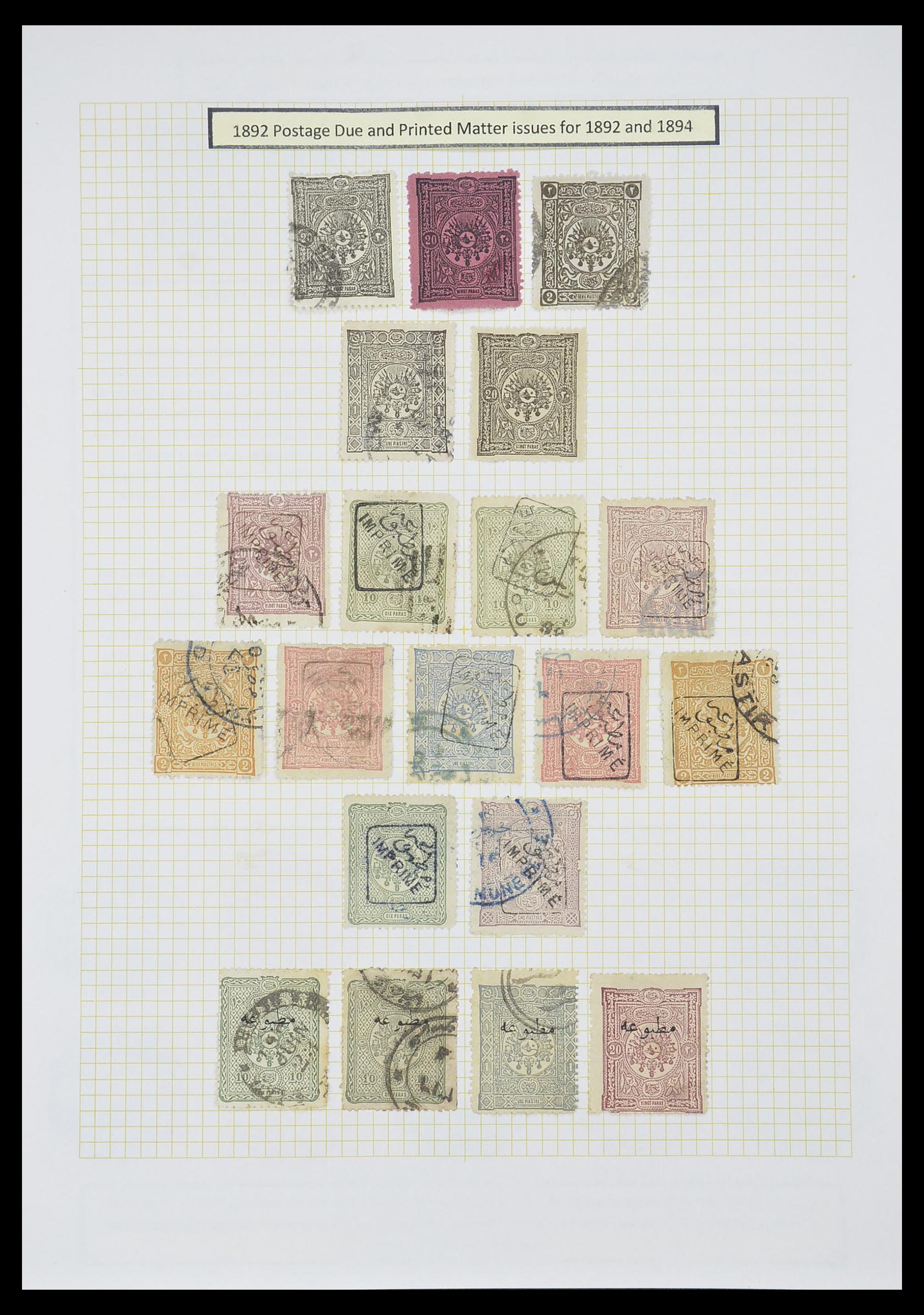 33398 010 - Postzegelverzameling 33398 Turkije en gebieden 1863-1958.