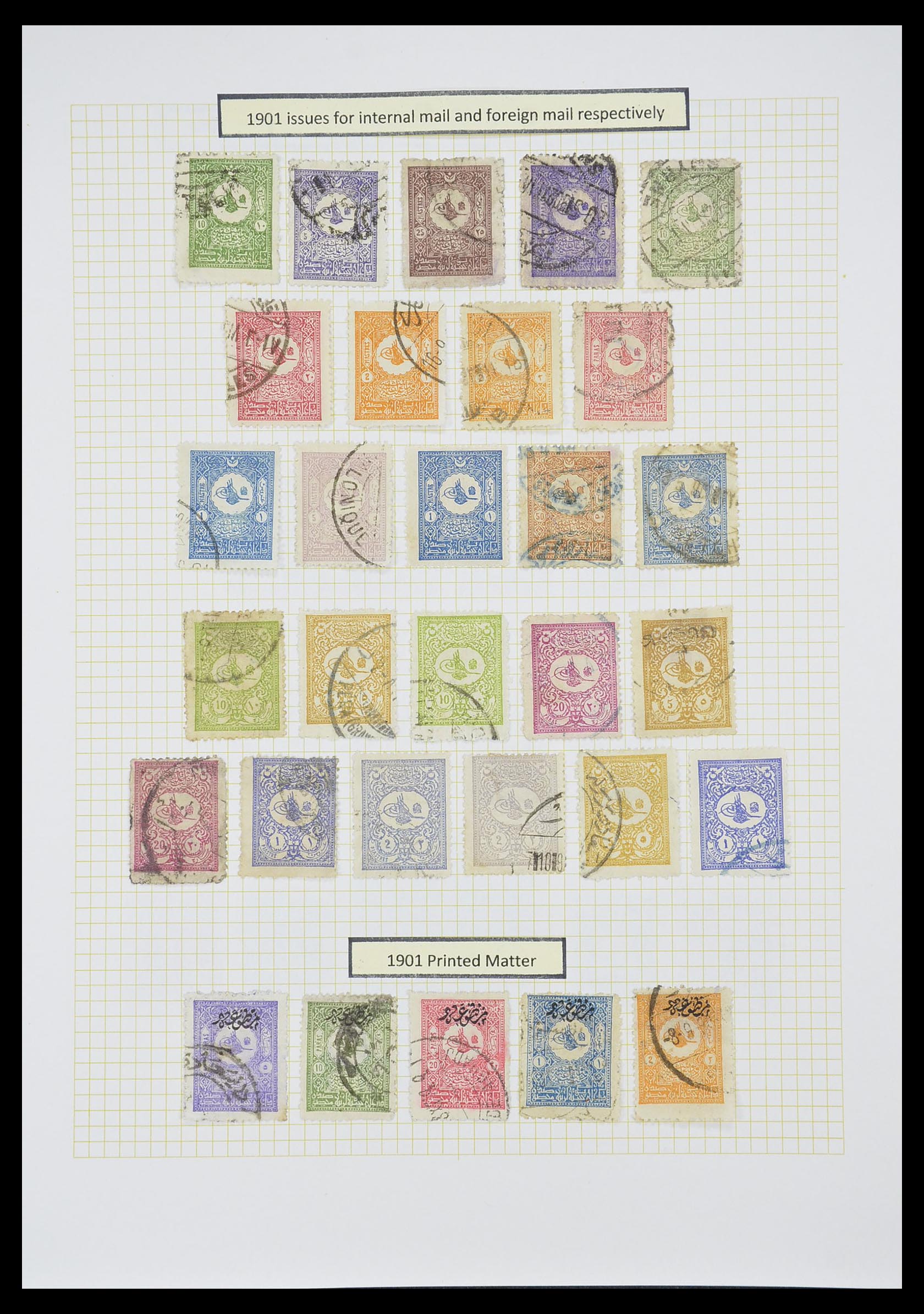 33398 012 - Postzegelverzameling 33398 Turkije en gebieden 1863-1958.