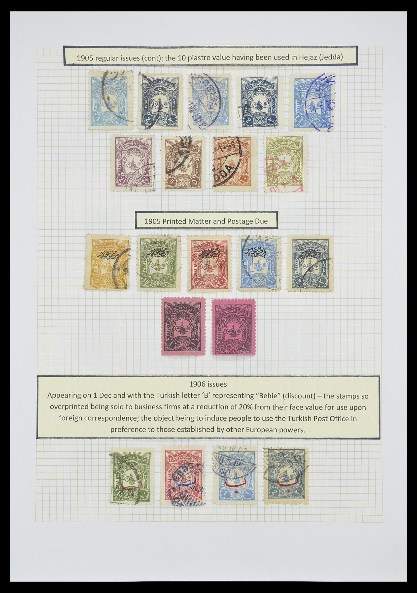 33398 014 - Stamp collection 33398 Turkey and territories 1863-1958.