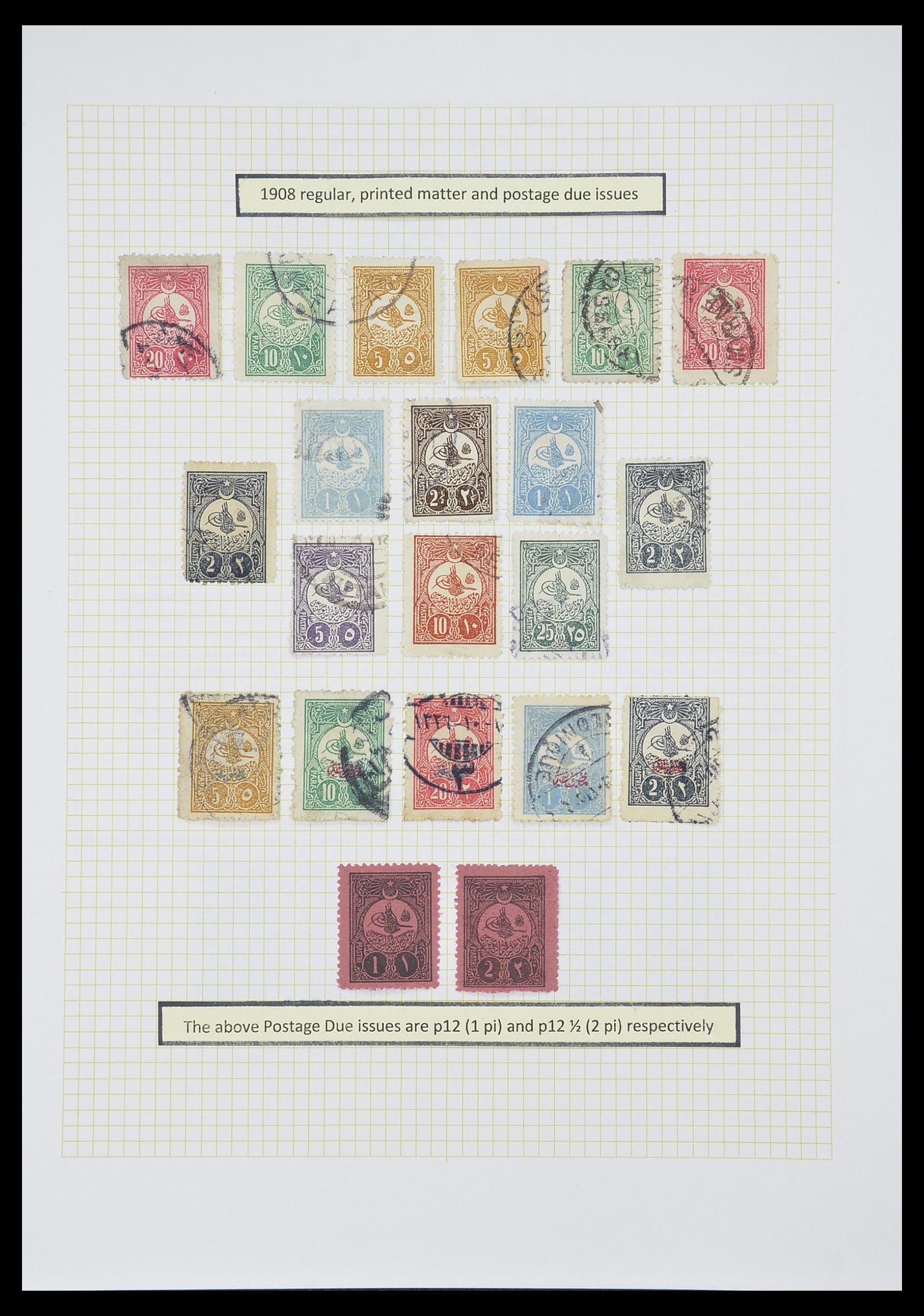 33398 015 - Postzegelverzameling 33398 Turkije en gebieden 1863-1958.