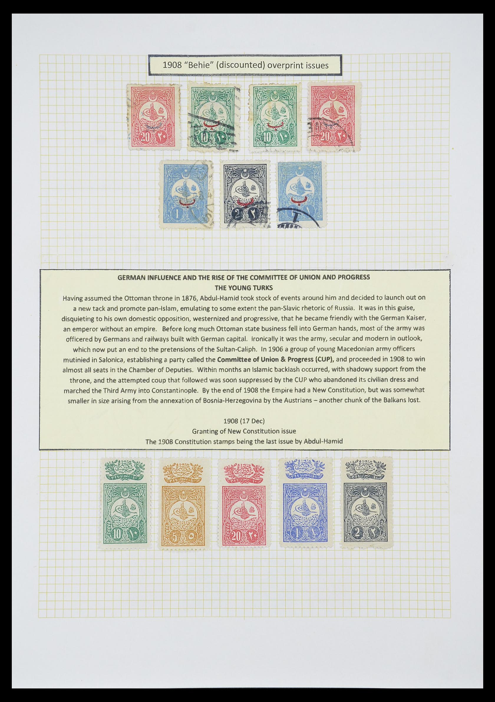 33398 016 - Stamp collection 33398 Turkey and territories 1863-1958.