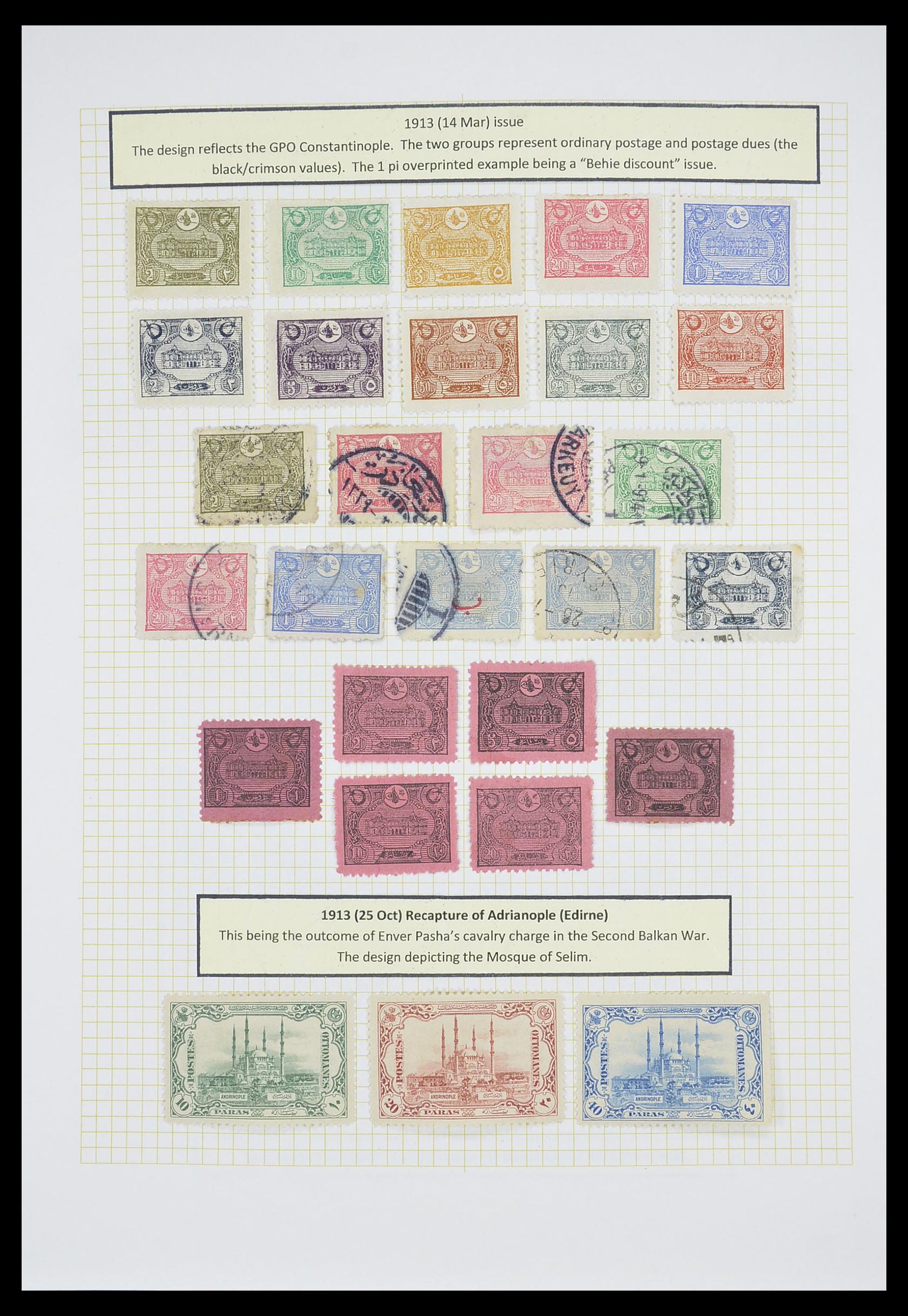 33398 020 - Stamp collection 33398 Turkey and territories 1863-1958.