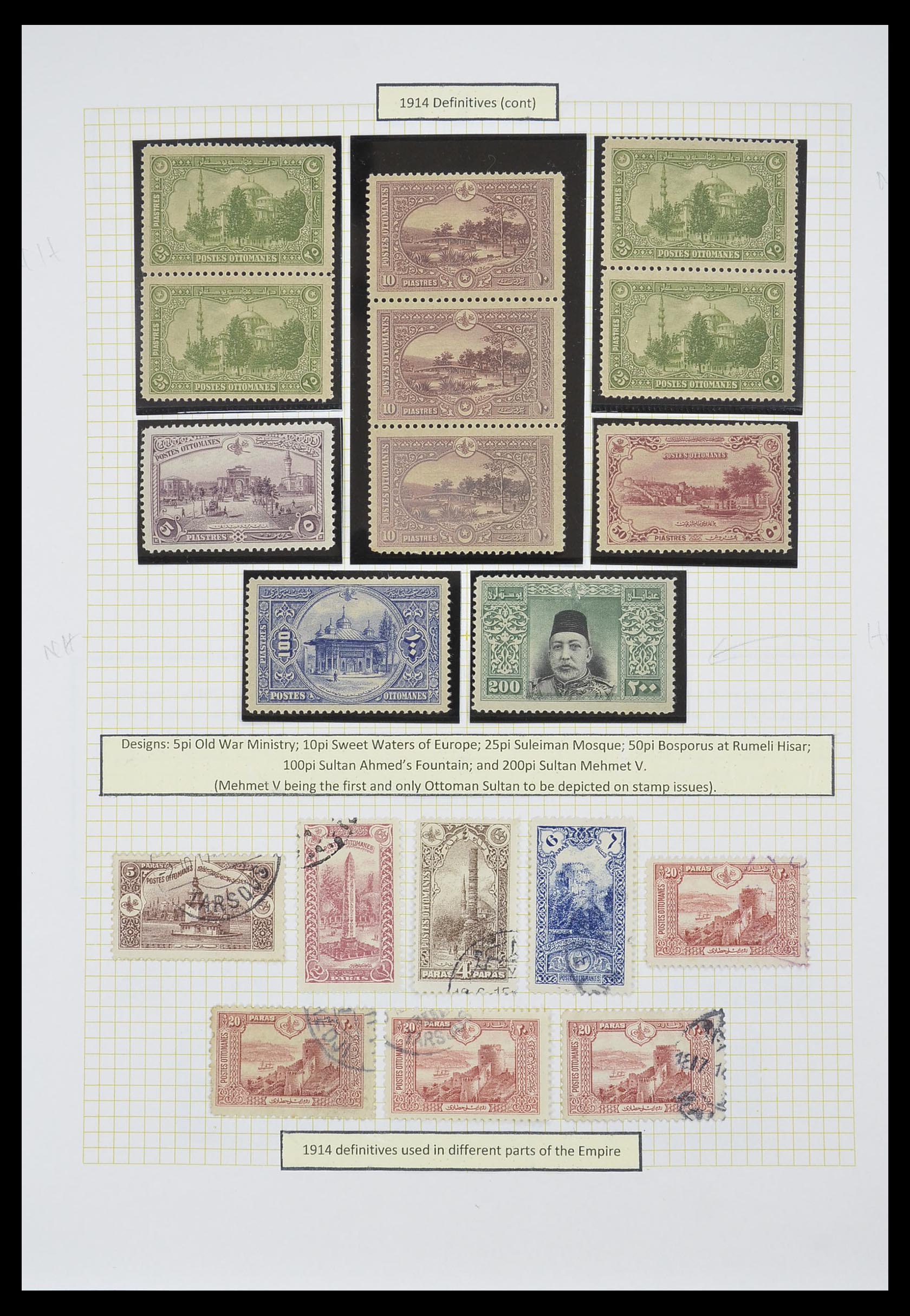 33398 023 - Stamp collection 33398 Turkey and territories 1863-1958.
