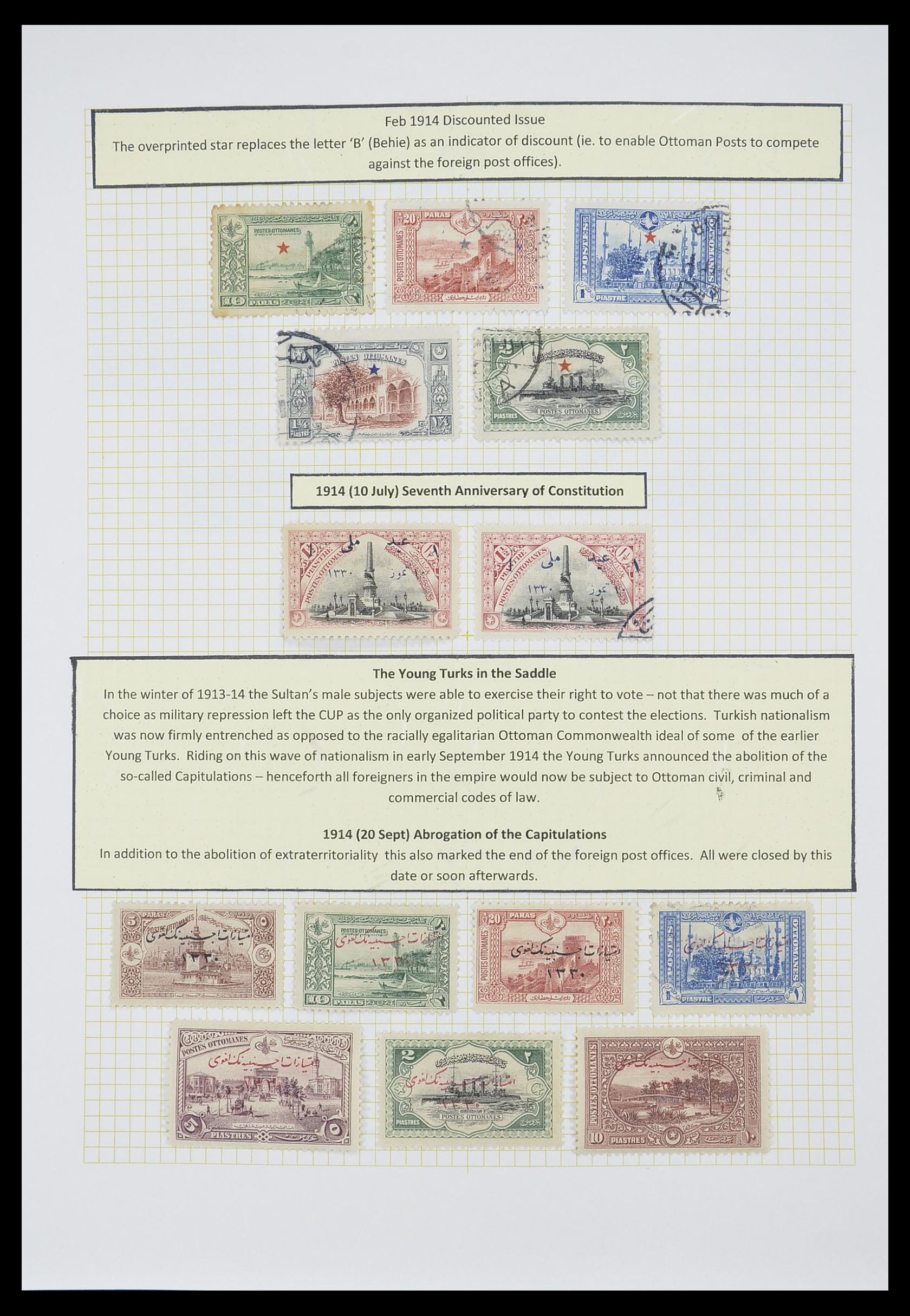 33398 024 - Postzegelverzameling 33398 Turkije en gebieden 1863-1958.