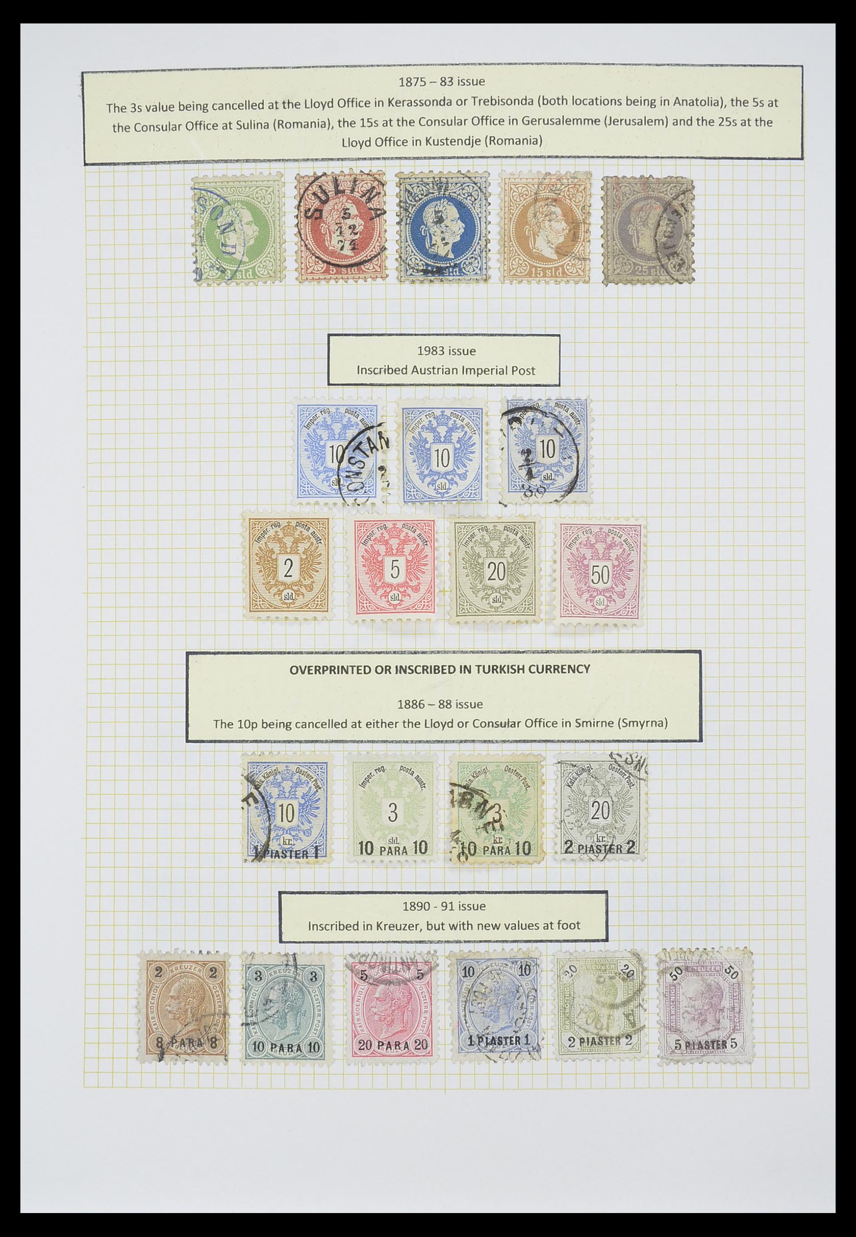 33398 027 - Stamp collection 33398 Turkey and territories 1863-1958.
