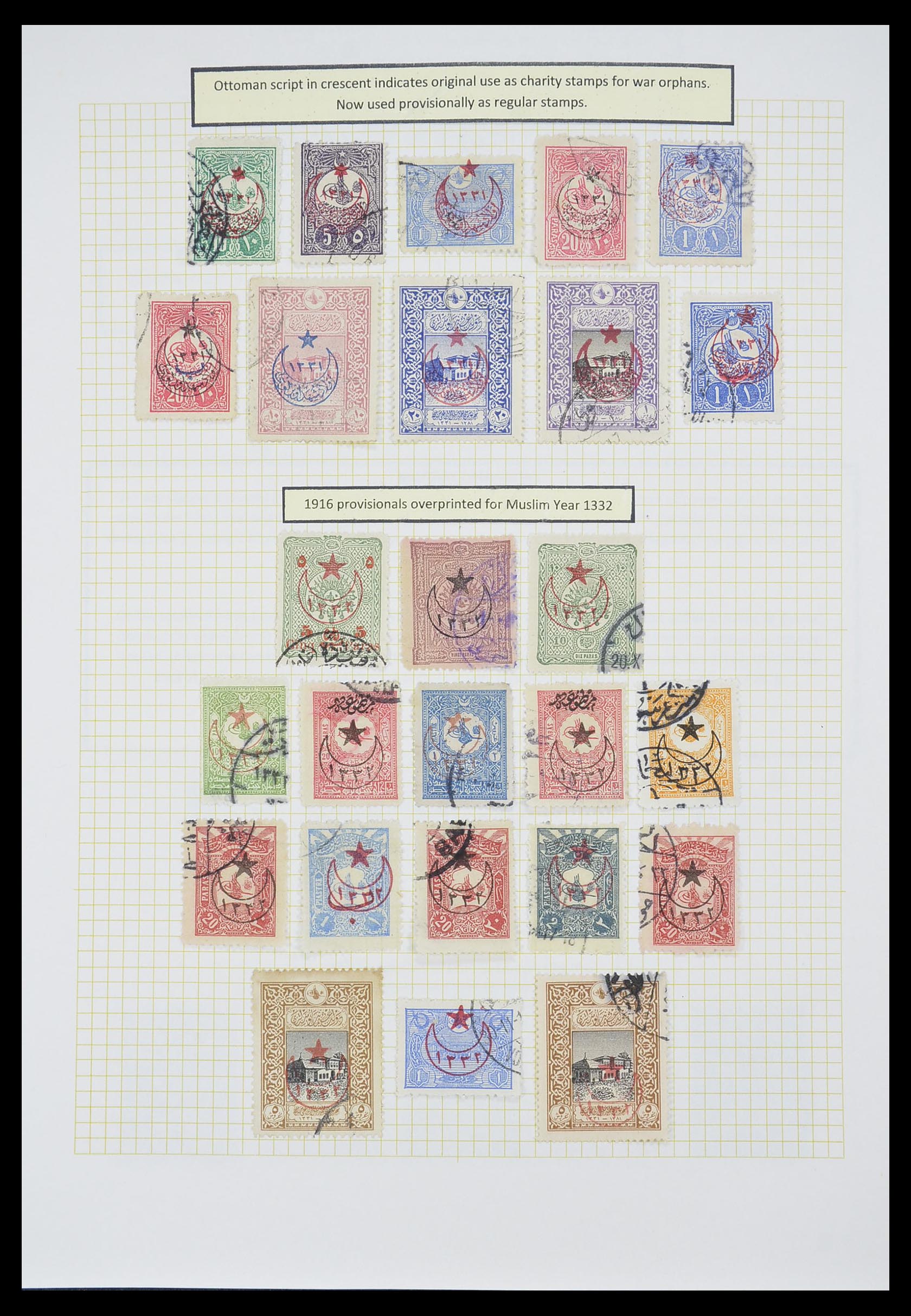 33398 035 - Postzegelverzameling 33398 Turkije en gebieden 1863-1958.