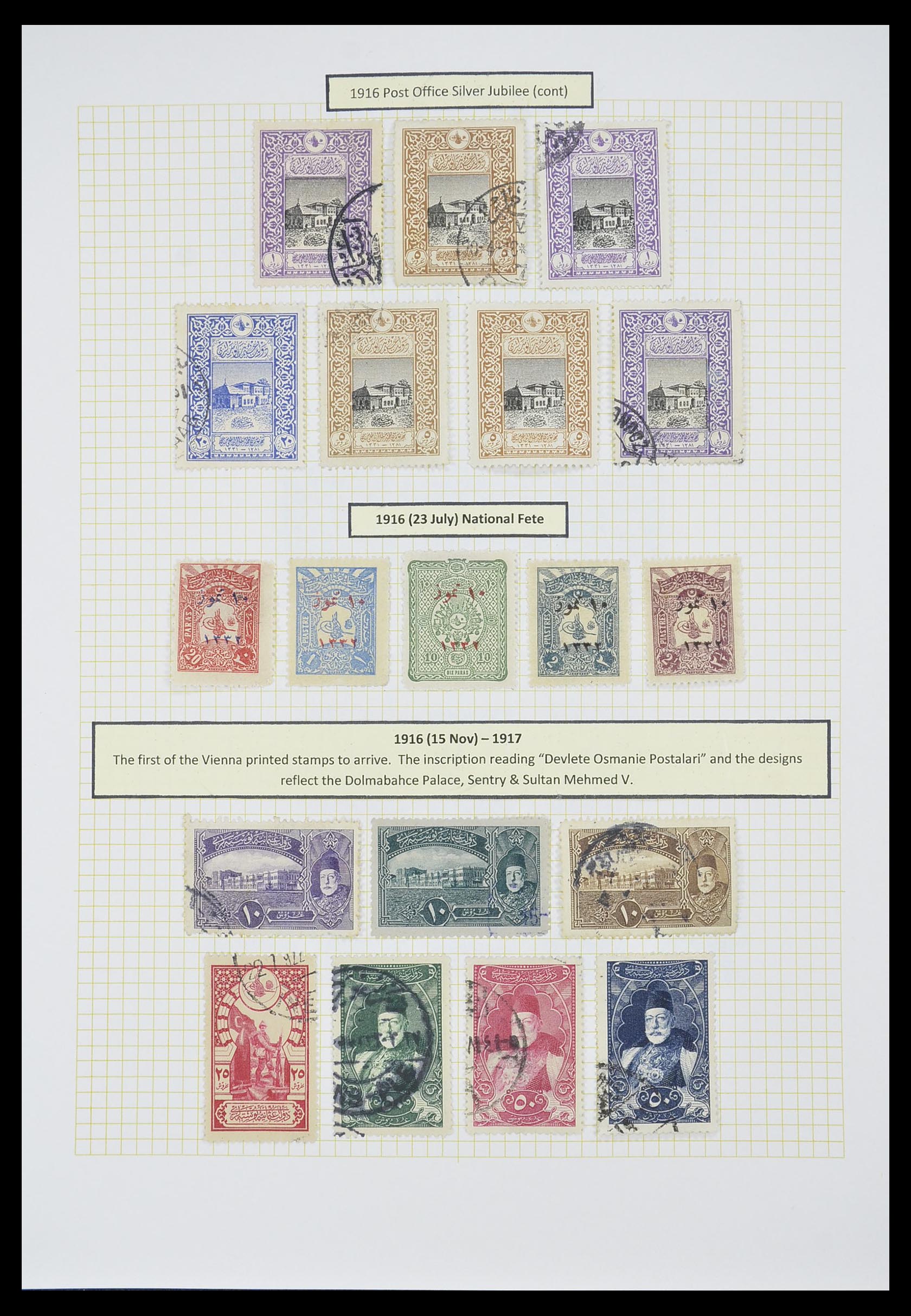 33398 037 - Stamp collection 33398 Turkey and territories 1863-1958.