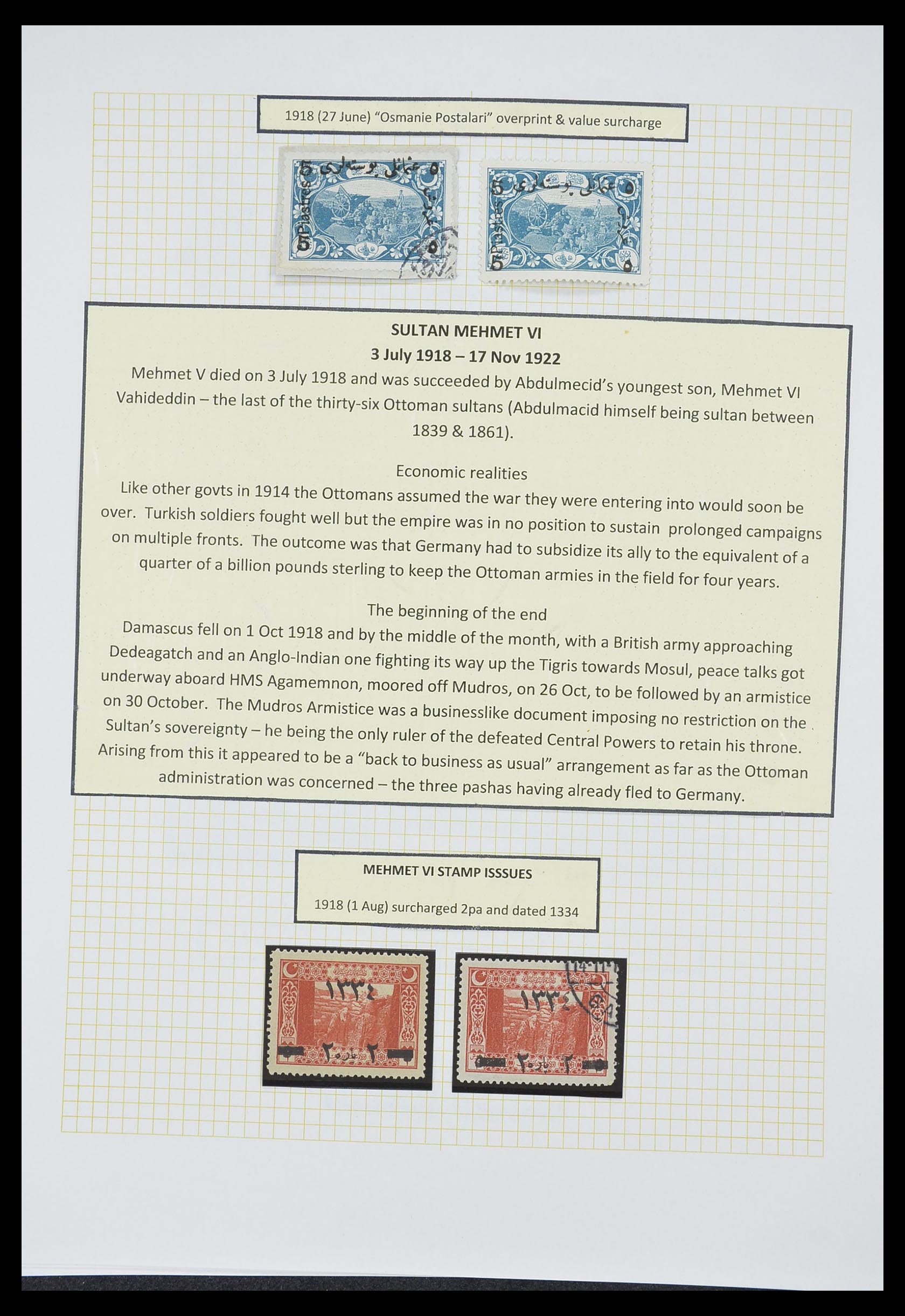 33398 040 - Stamp collection 33398 Turkey and territories 1863-1958.