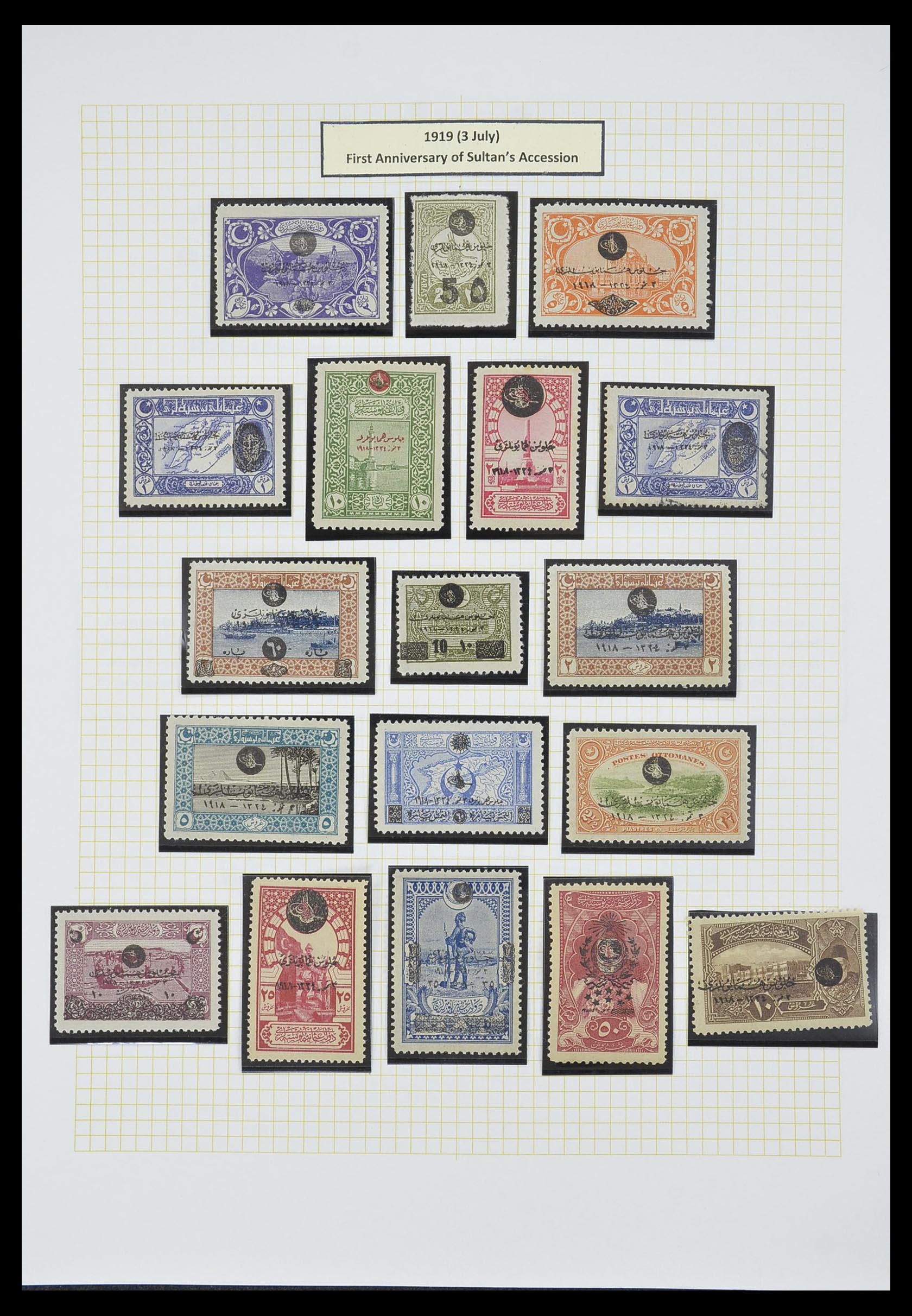 33398 042 - Postzegelverzameling 33398 Turkije en gebieden 1863-1958.