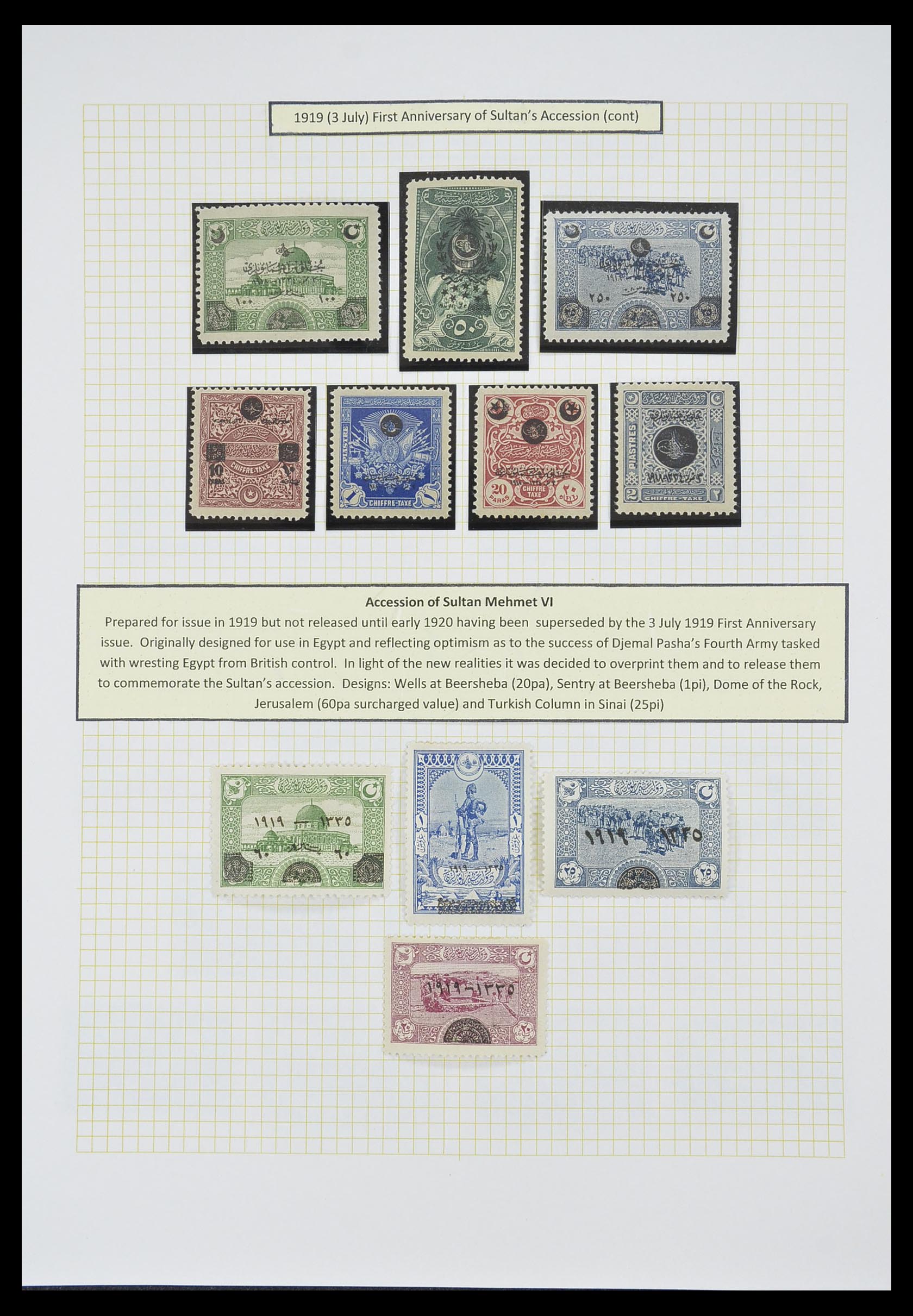 33398 043 - Stamp collection 33398 Turkey and territories 1863-1958.