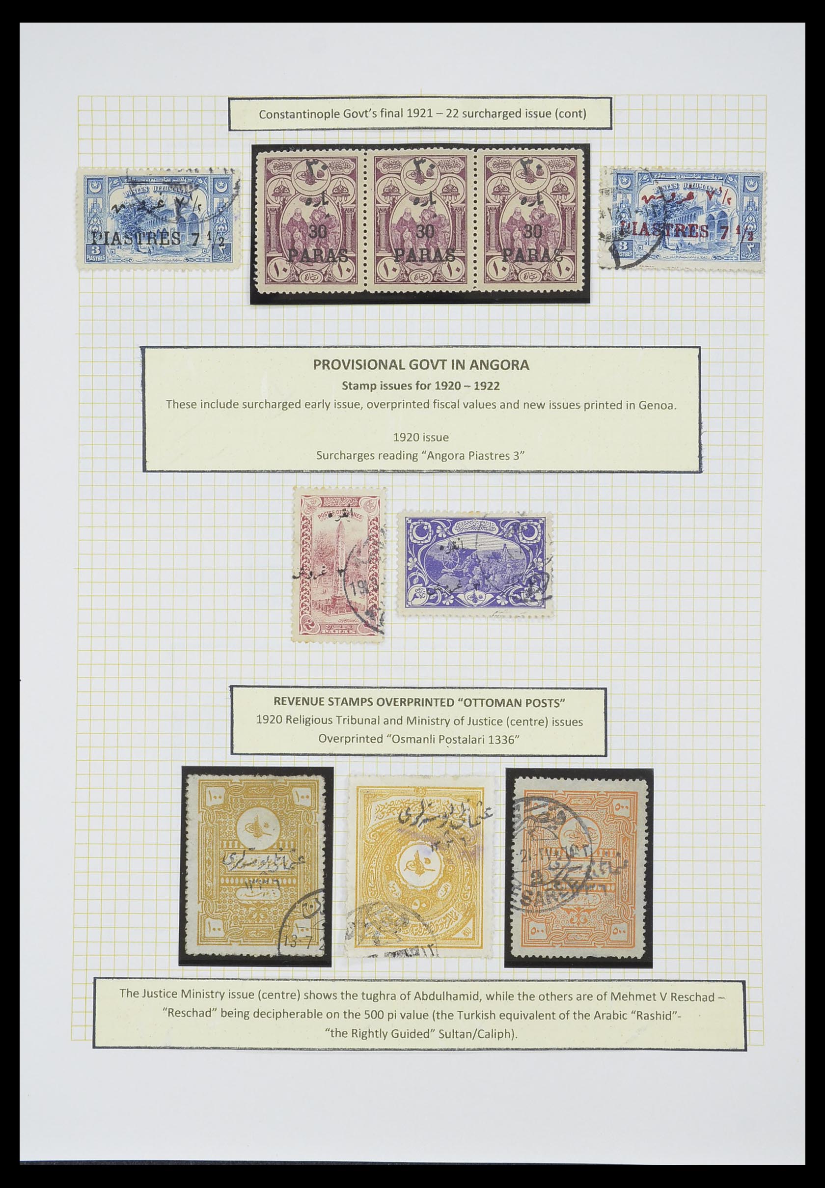 33398 046 - Stamp collection 33398 Turkey and territories 1863-1958.