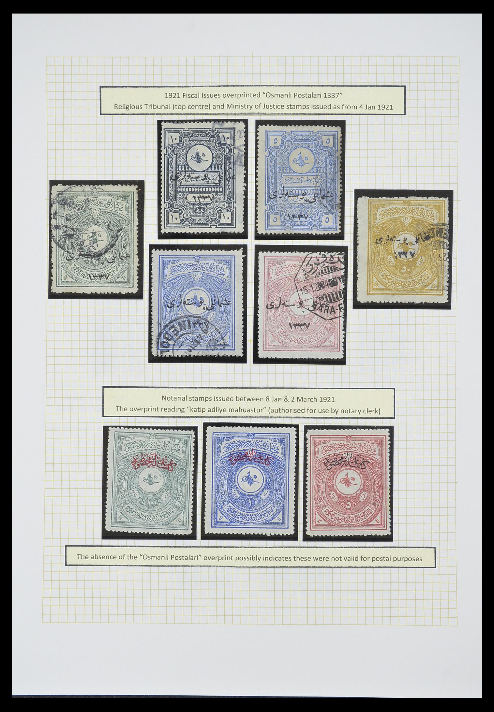 33398 047 - Stamp collection 33398 Turkey and territories 1863-1958.